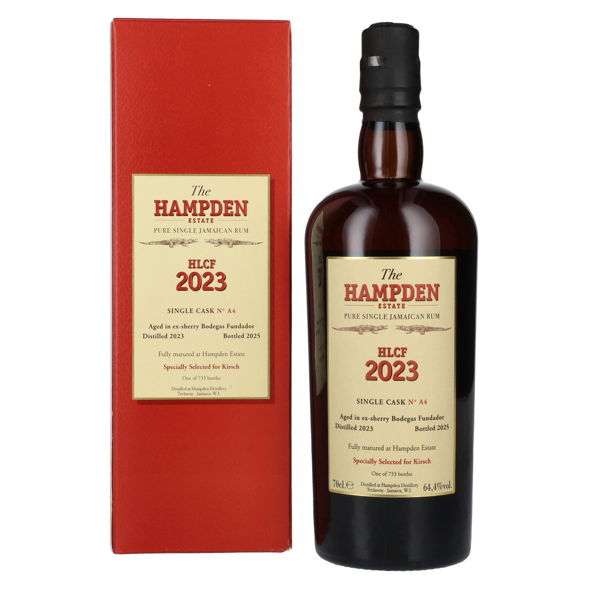 Hampden HLCF Sherry Bodegas Fundador Pure Single Cask Jamaicaanse rum 2023 64,4% vol. 0,7 l in geschenkverpakking