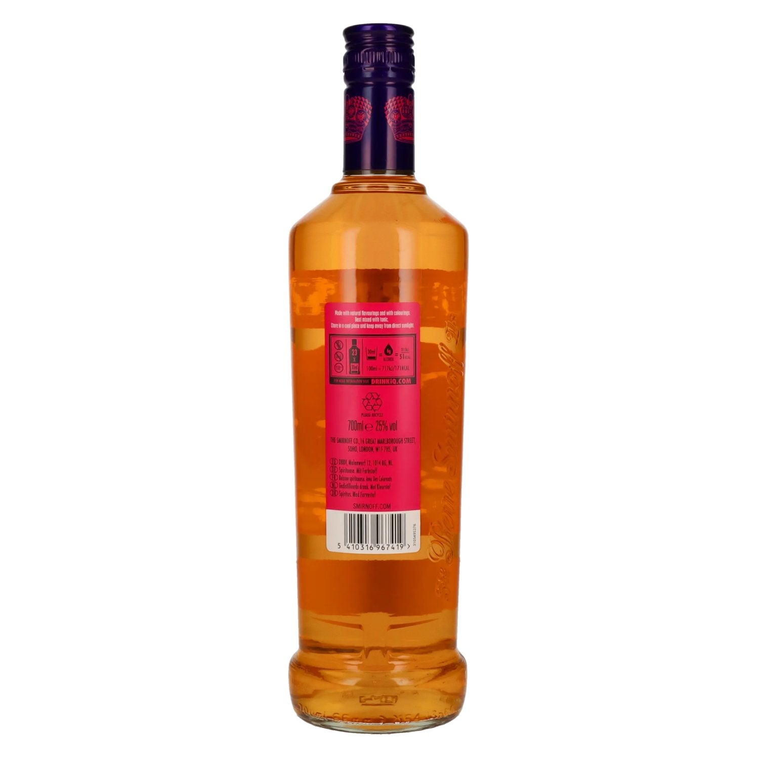 Smirnoff Wodka MANGO &amp; PASSIONFRUIT TWIST gedistilleerde drank 25% Vol. 0,7l