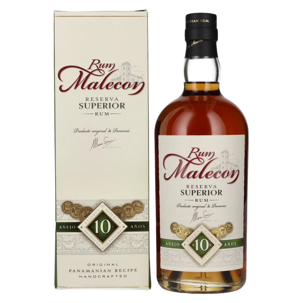 Rum Malecon Añejo 10 Años Reserva Superior 40% Vol. 0,7l in Geschenkbox