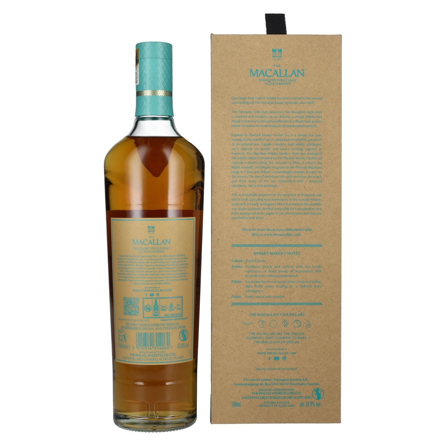 The Macallan The Harmony Collection JING PHOENIX HONEY ORCHID TEA 43.9% Vol. 0.7l in gift box