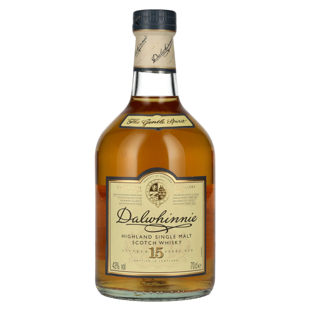 Dalwhinnie 15-Year-Old Highland Single Malt Scotch Whisky 43% ABV 0.7l
