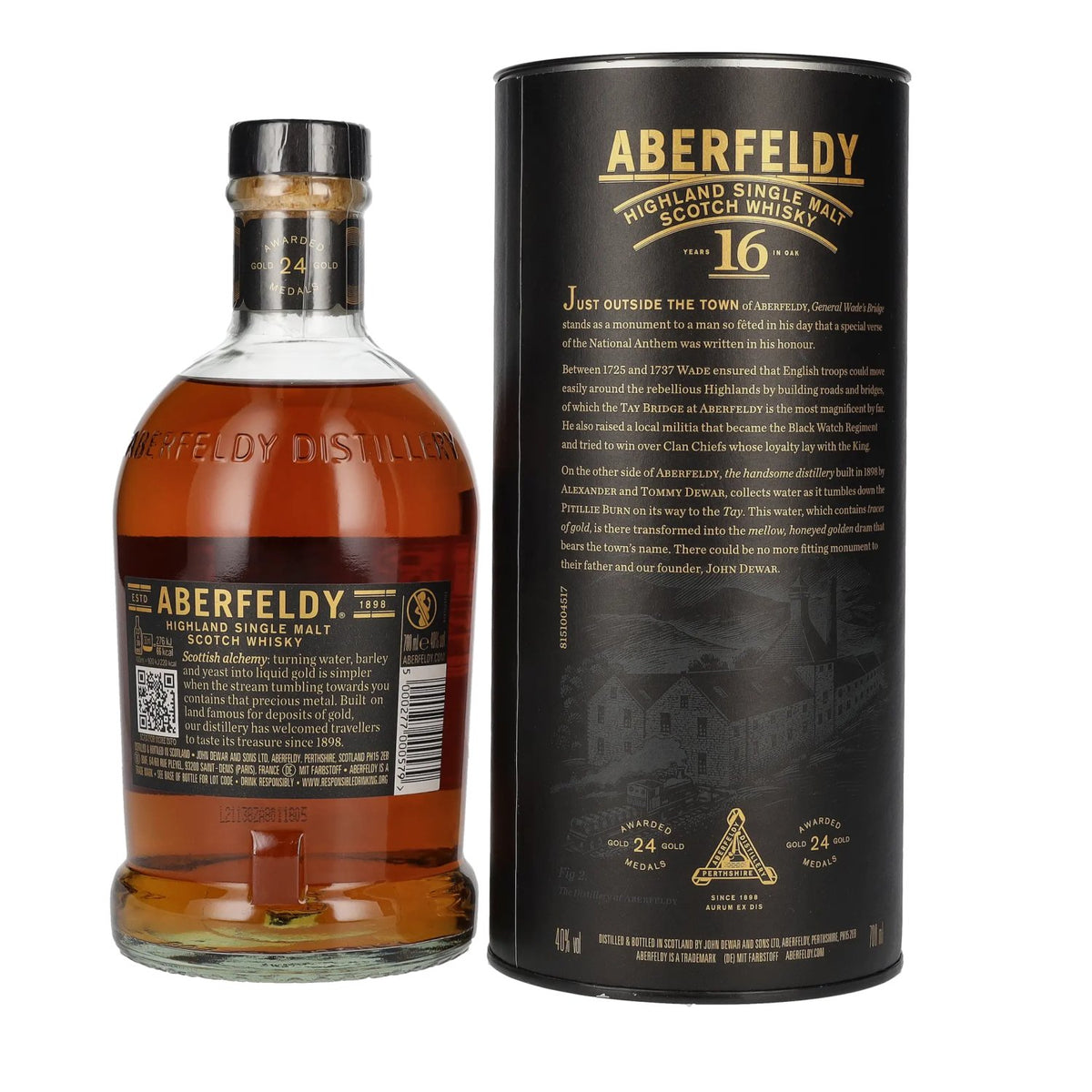Aberfeldy 16 Years Old Highland Single Malt 40% vol. 0.7 l in a gift box