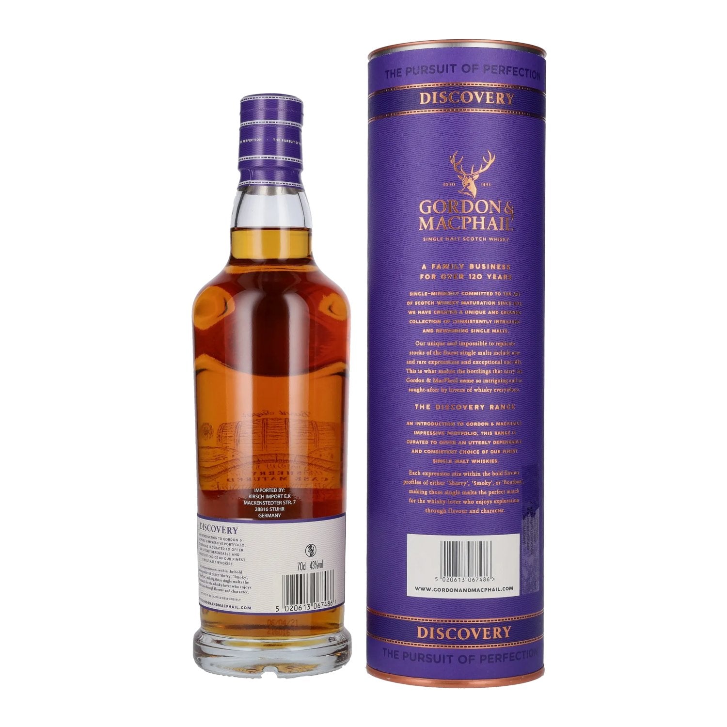 Gordon &amp; MacPhail MILTONDUFF 10 Years Old Discovery 43% Vol. 0,7l in gift box
