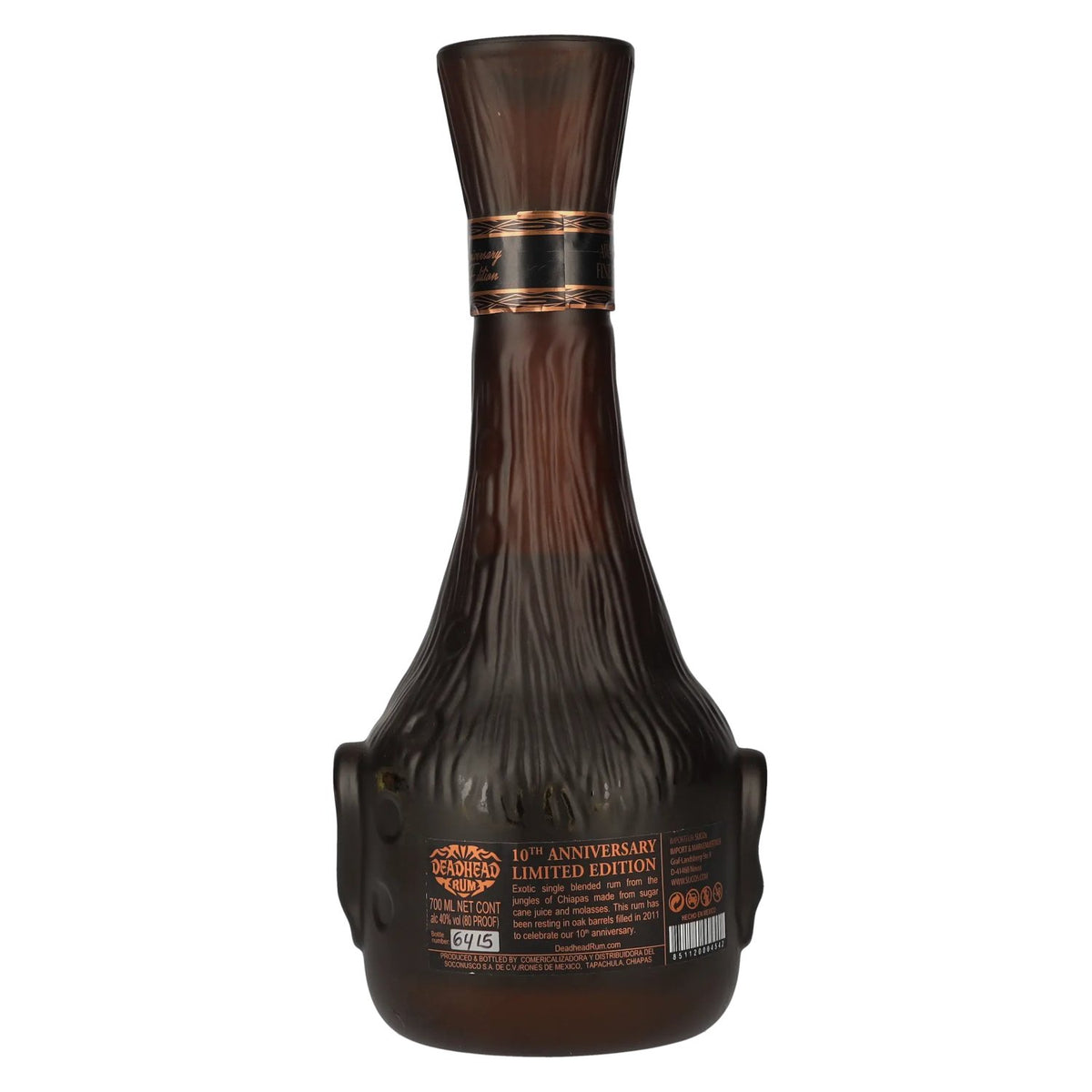 Deadhead Rum 10 ans d'âge, édition limitée, 40 % vol., 0,7 l