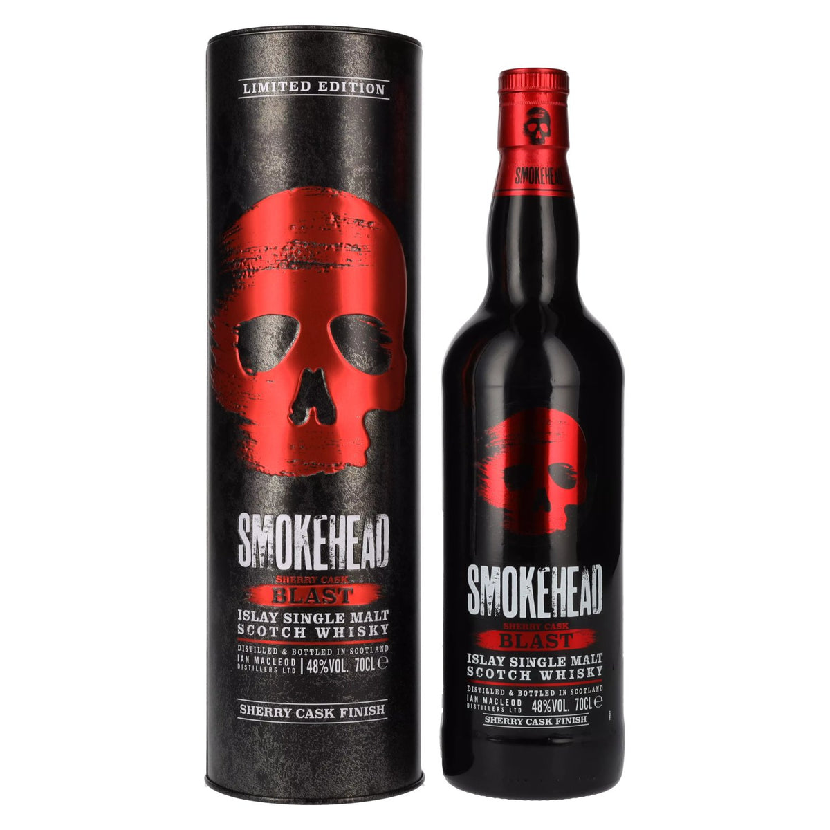 Smokehead SHERRY CASK BLAST Limited Edition 48% vol. 0,7 l in blikken doos