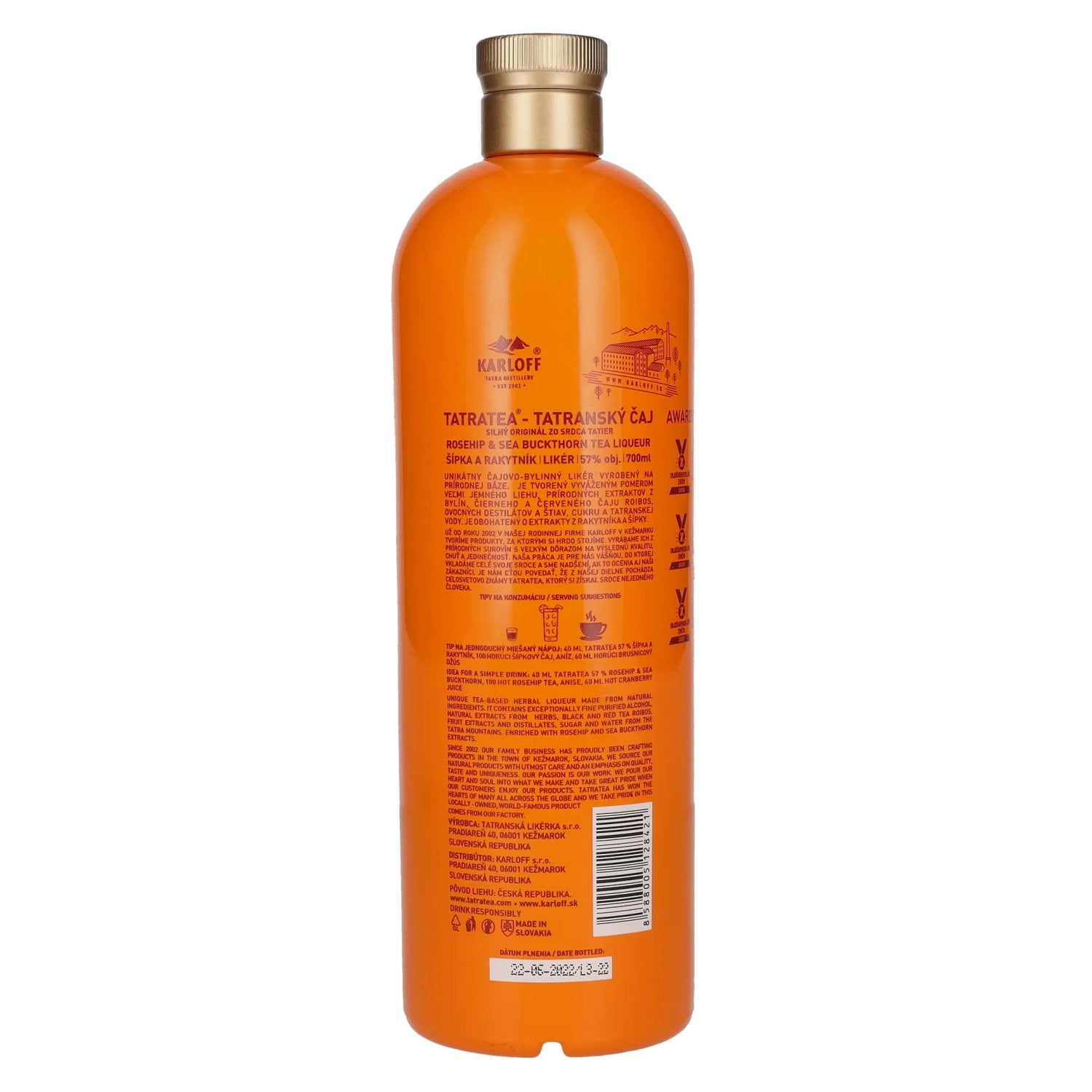 TATRATEA Rosehip &amp; Sea Buckthorn Tea Liqueur 57% vol. 0,7l
