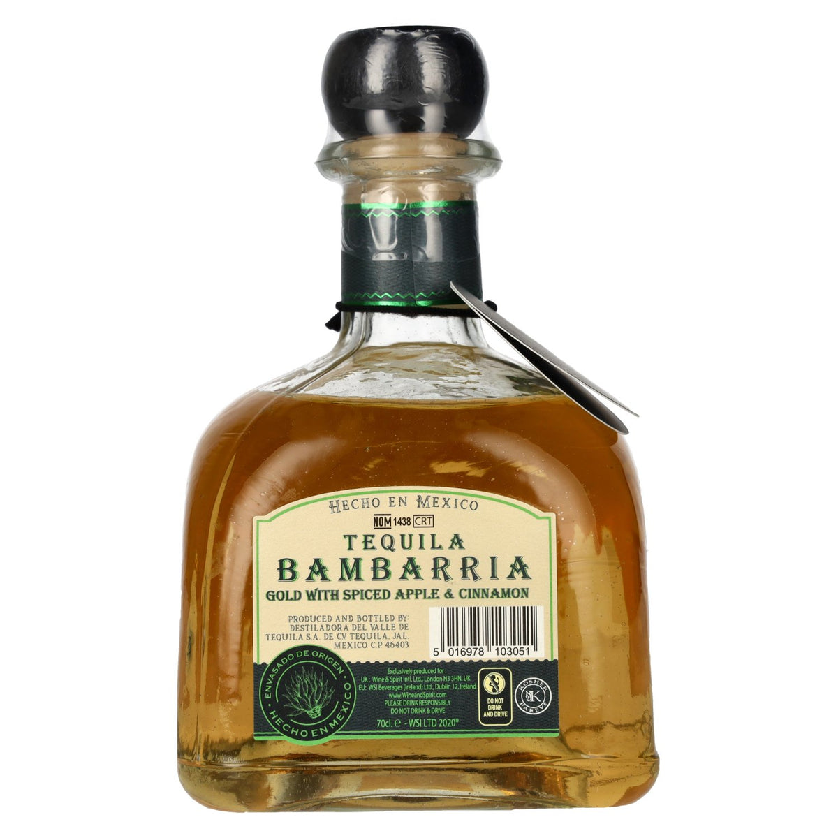 Bambarria Tequila Gold SPICED APPLE &amp; CINNAMON 35% vol. 0,7 l