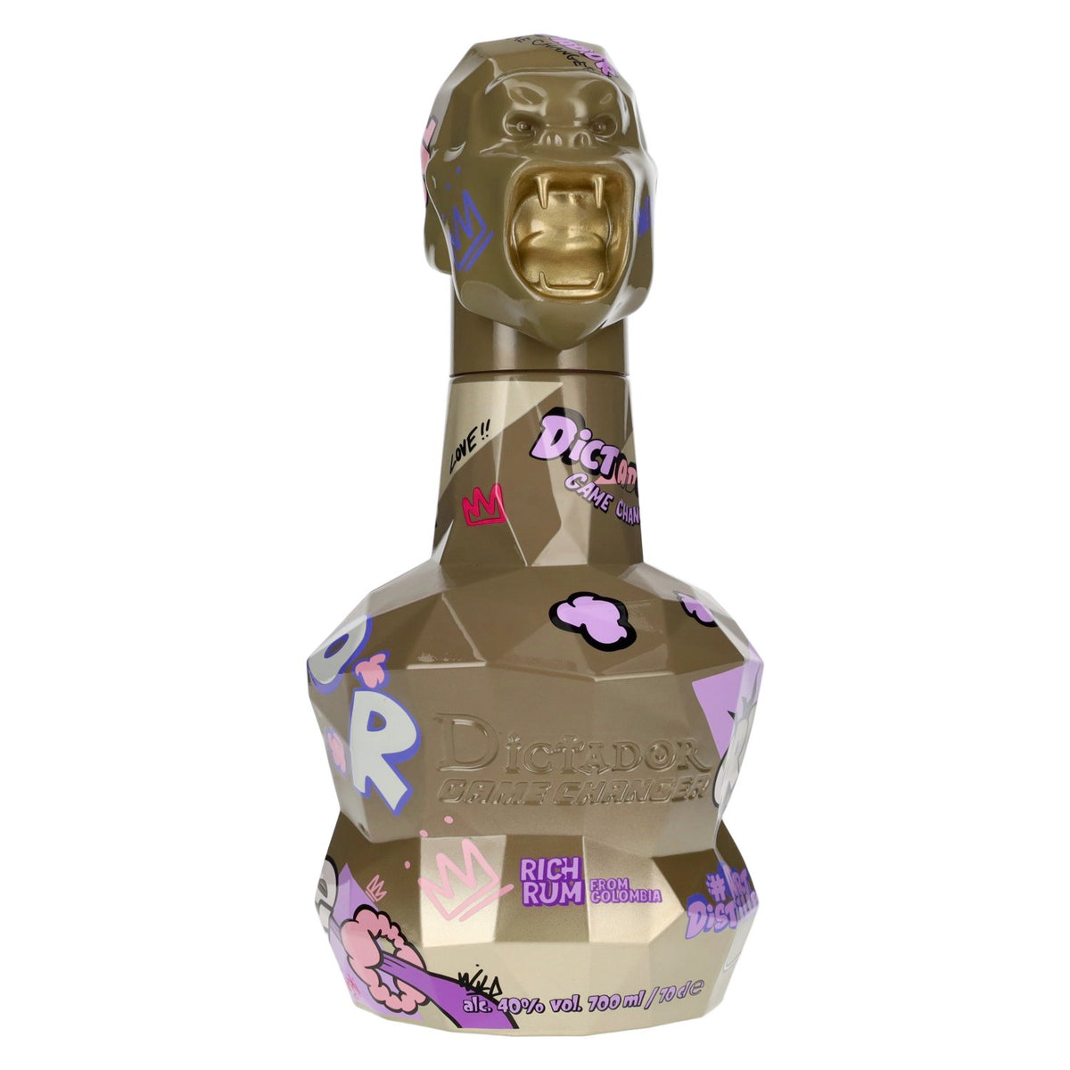 Dictador GAME CHANGER BEIGE &amp; GOLD Colombian Rum 40% ABV 0.7l