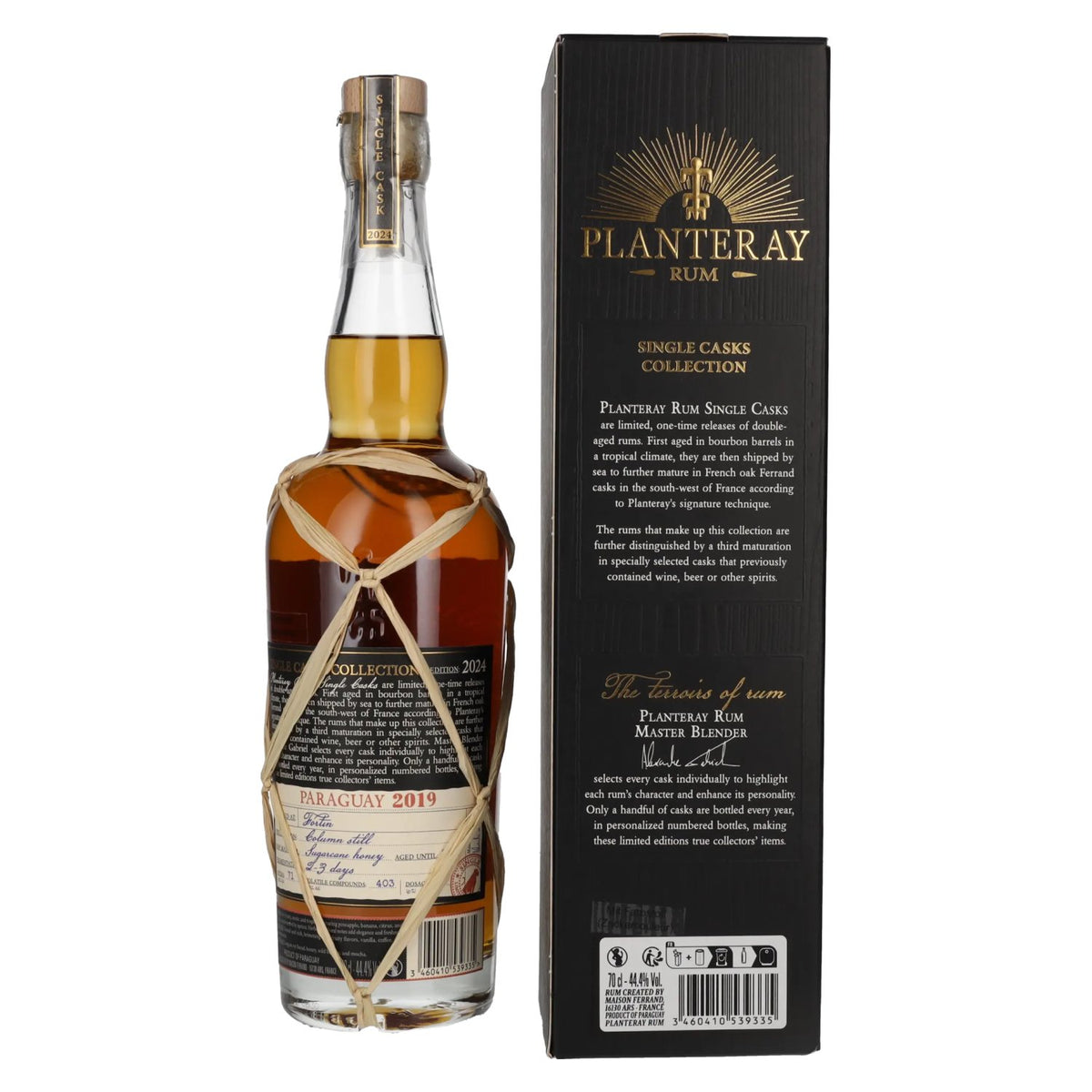 Rhum Planteray PARAGUAY Kyrö Rye Cask Finish 2019 44,4 % vol. 0,7 l dans un coffret cadeau