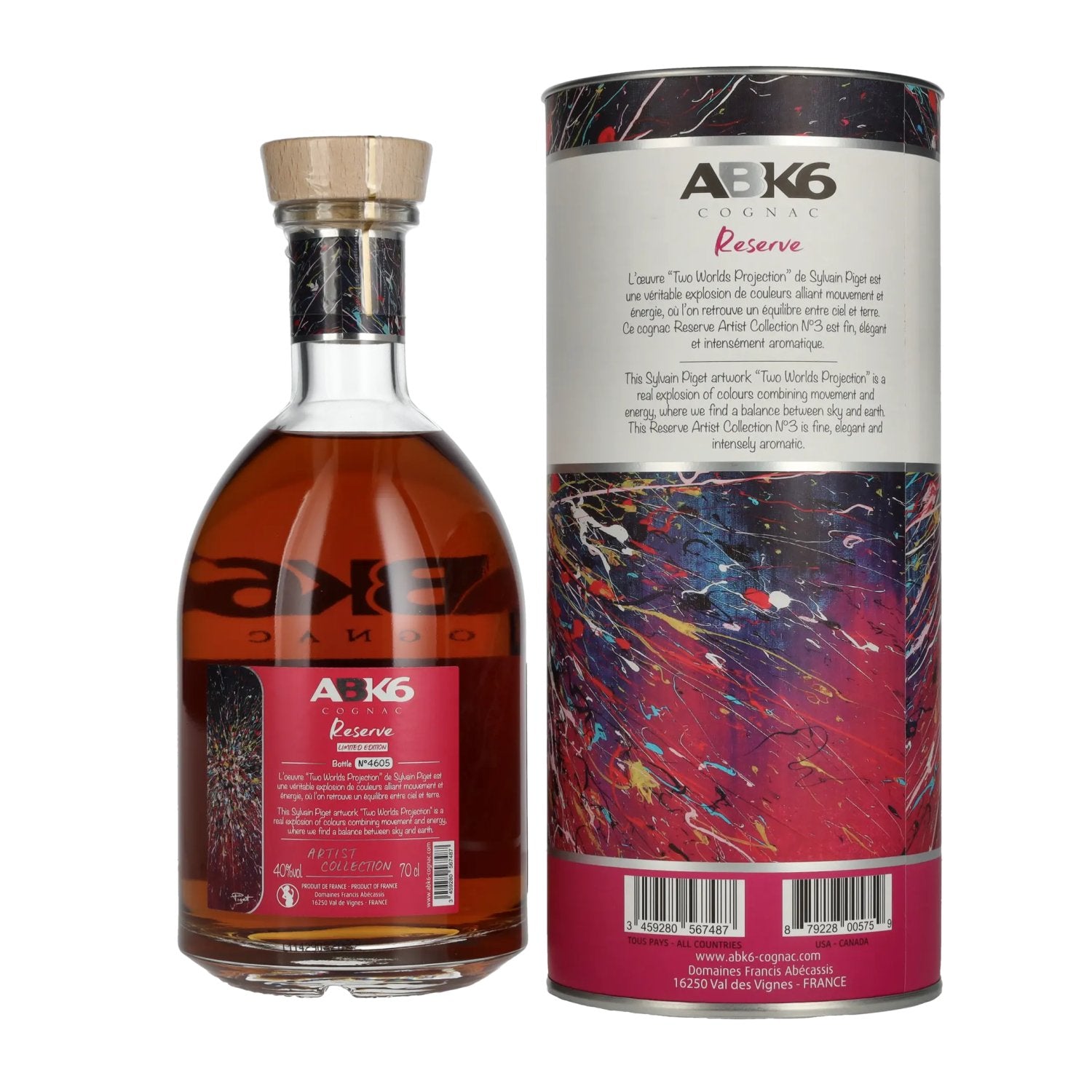 ABK6 Reserve Cognac Artist Collection N°3 Limited Edition 40% Vol. 0,7l in gift box