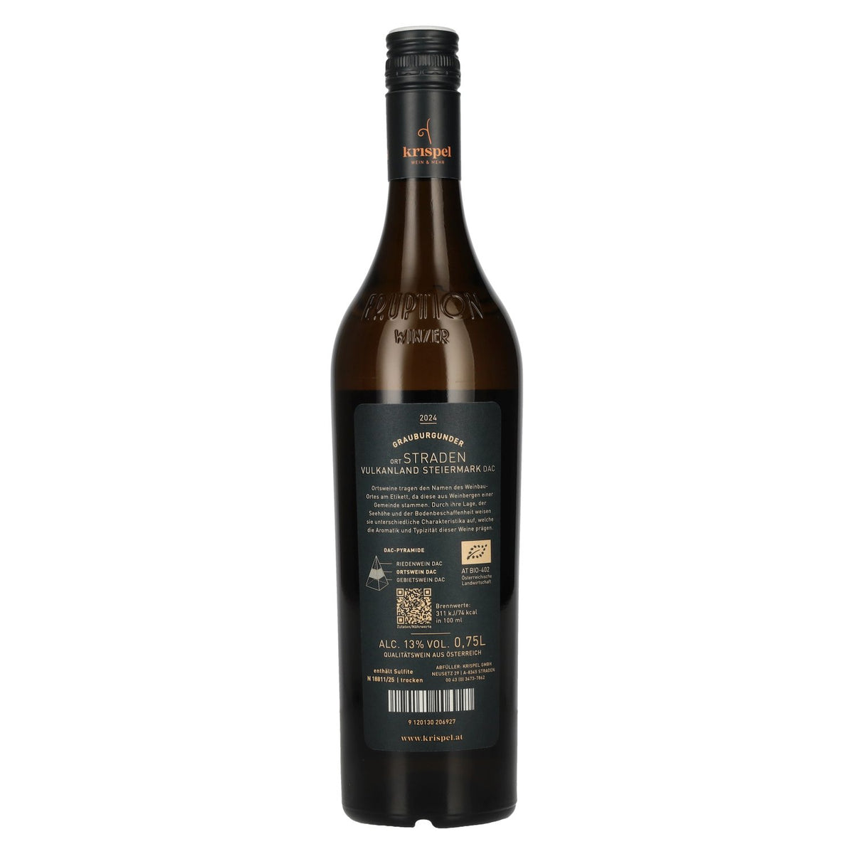 KRISPEL Pinot gris Straden Vulkanland Styrie DAC 2024 13 % vol. 0,75 l