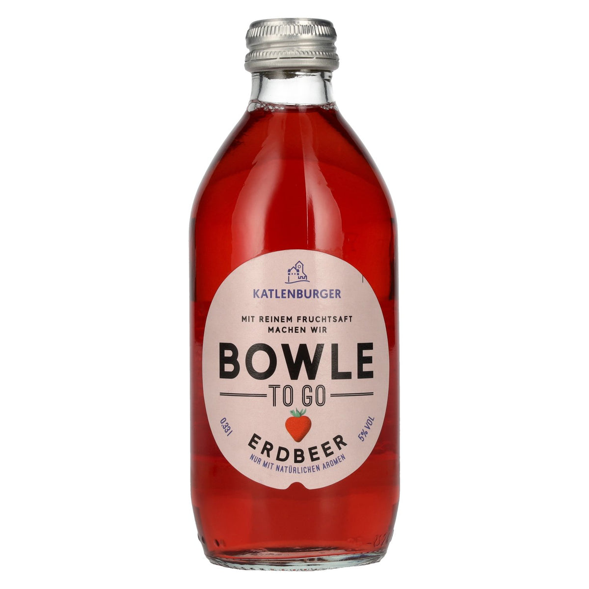 Katlenburger Bowle-To-Go Aardbei 5% vol. 0,33 l