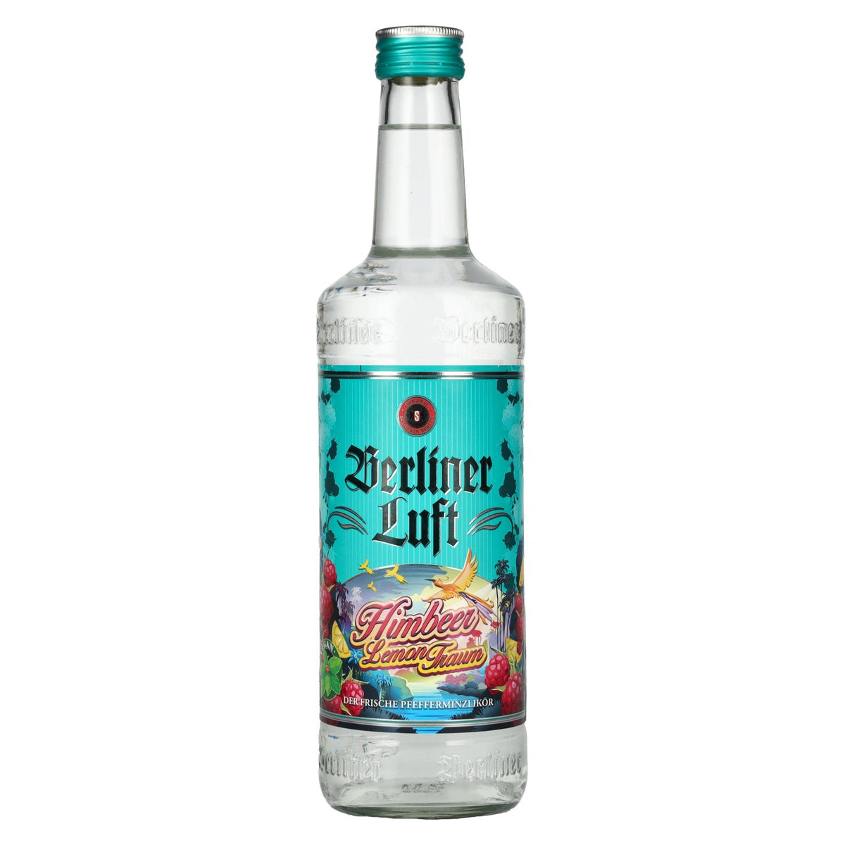 Berliner Luft RÊVE FRAMBOISE-CITRON : la liqueur fraîche à la menthe poivrée, 18 % vol., 0,7 l