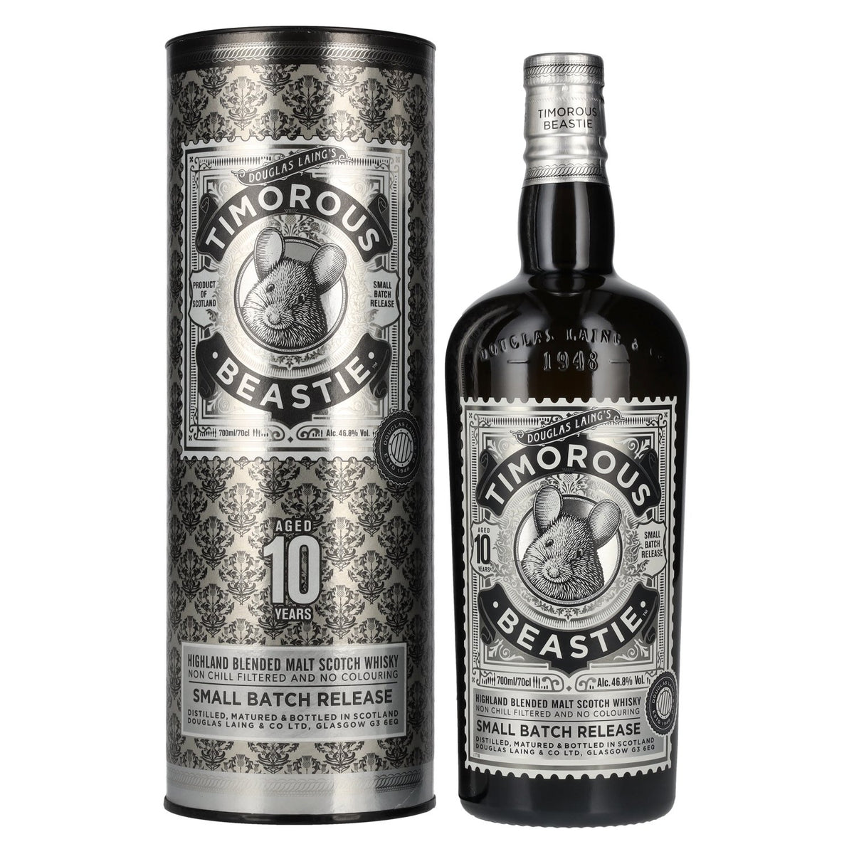 Douglas Laing Timorous Beastie 10 Years Old Small Batch Release 46.8% vol. 0.7l in a gift box