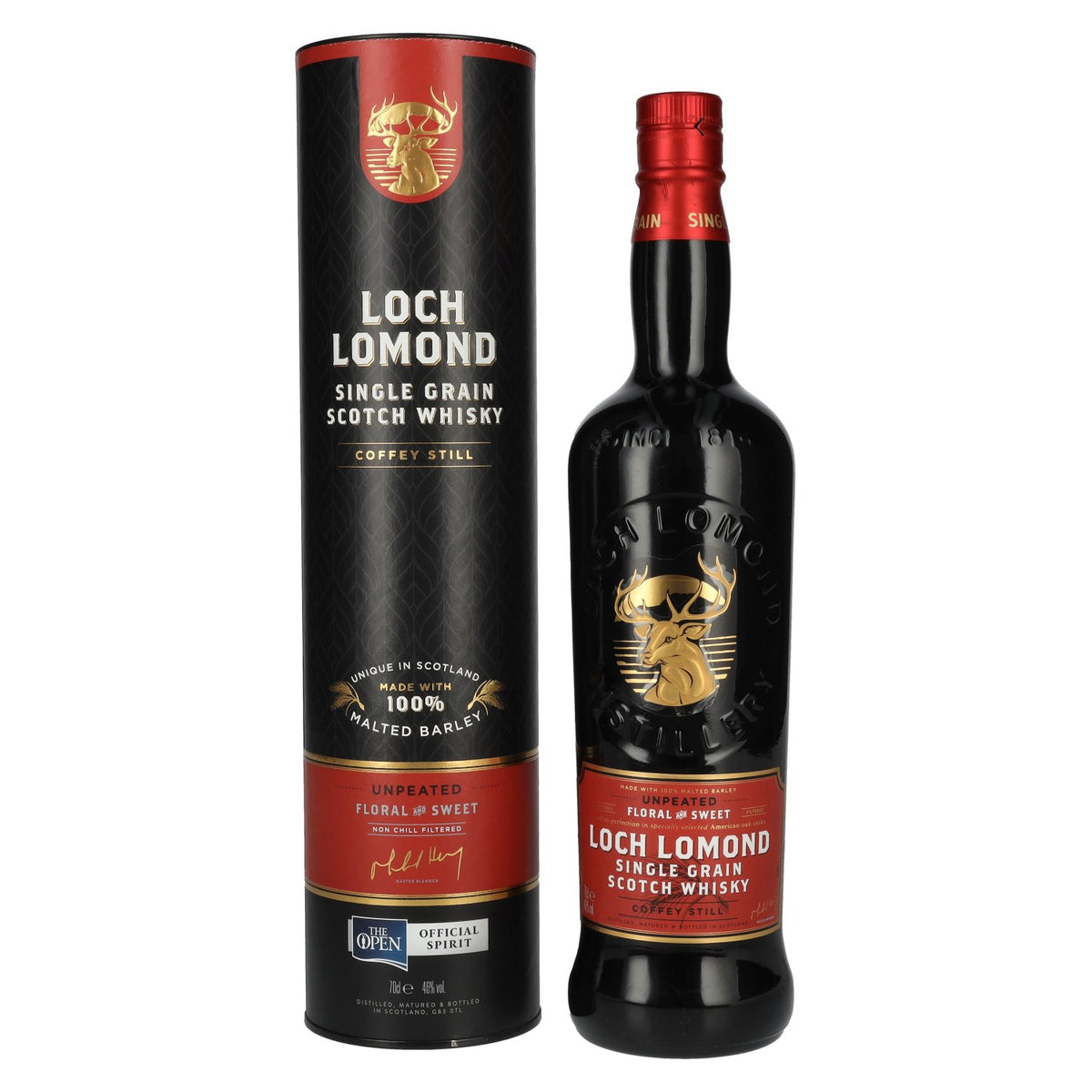 Loch Lomond SINGLE GRAIN Coffey Still Unpeated Scotch Whisky 46% Vol. 0,7l in Geschenkbox