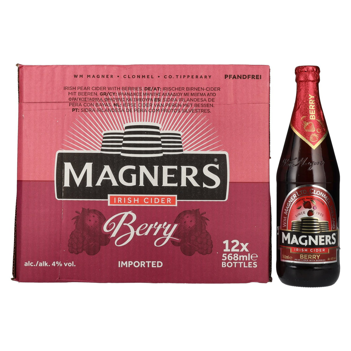 Magners Irish Cider BERRY 4% ABV 12 x 0.568 l
