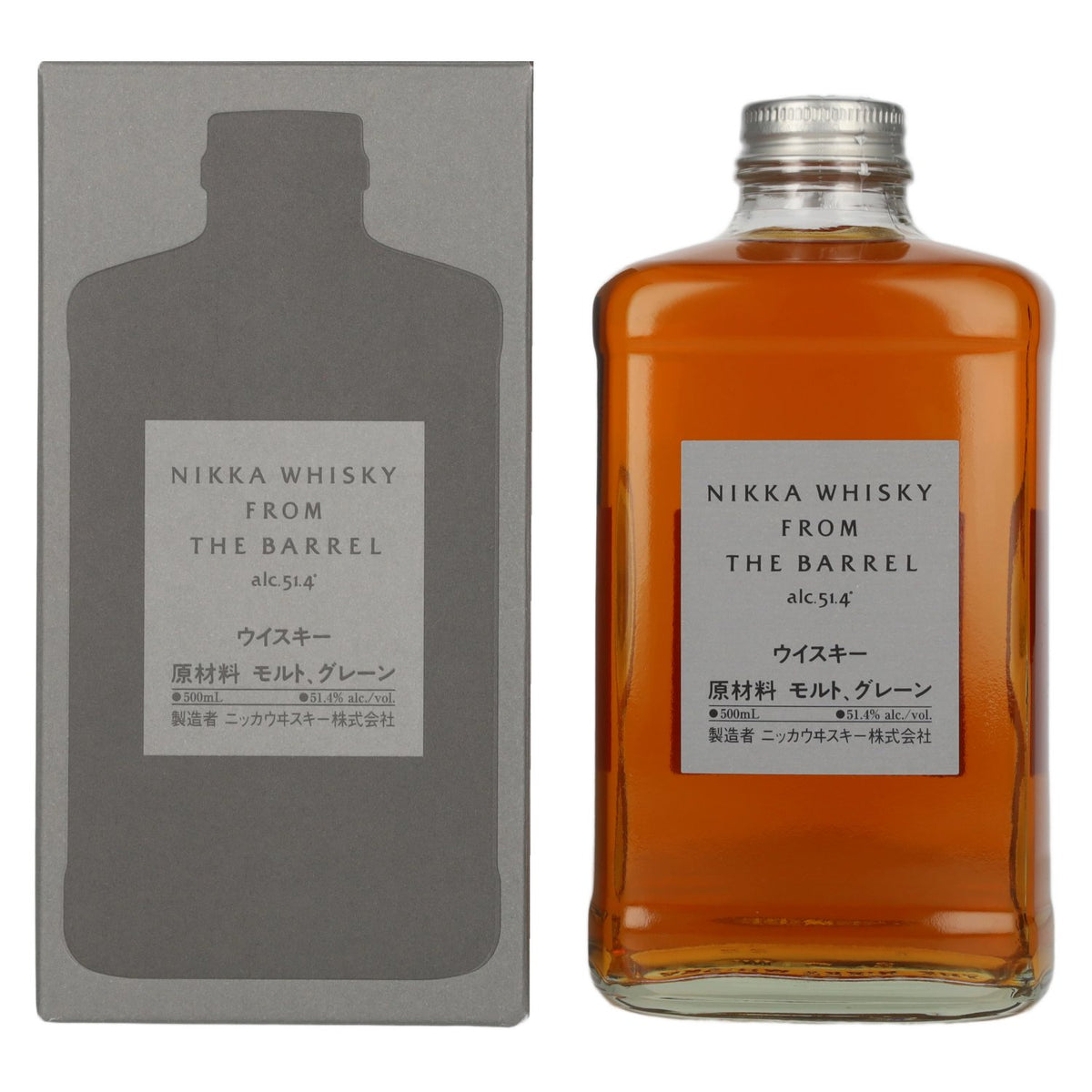 Nikka Whisky From the Barrel, whisky blended doublement vieilli, 51,4 % vol., 0,5 l, dans un coffret cadeau « Grey Box »