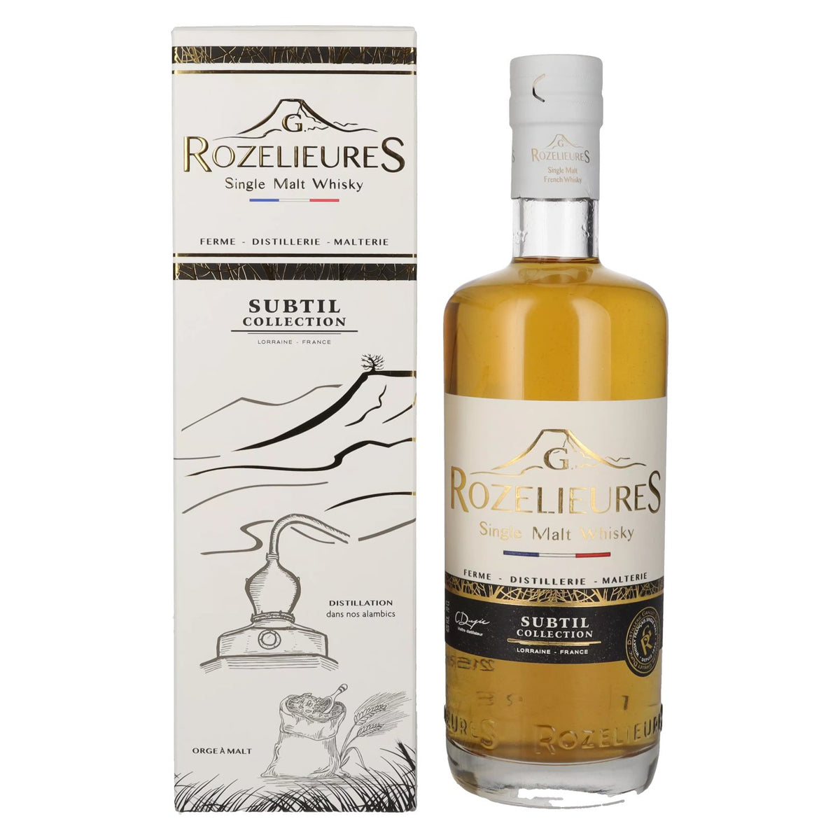 G. Rozelieures SUBTIL COLLECTION Single Malt Whisky 40% vol. 0,7 l in geschenkverpakking