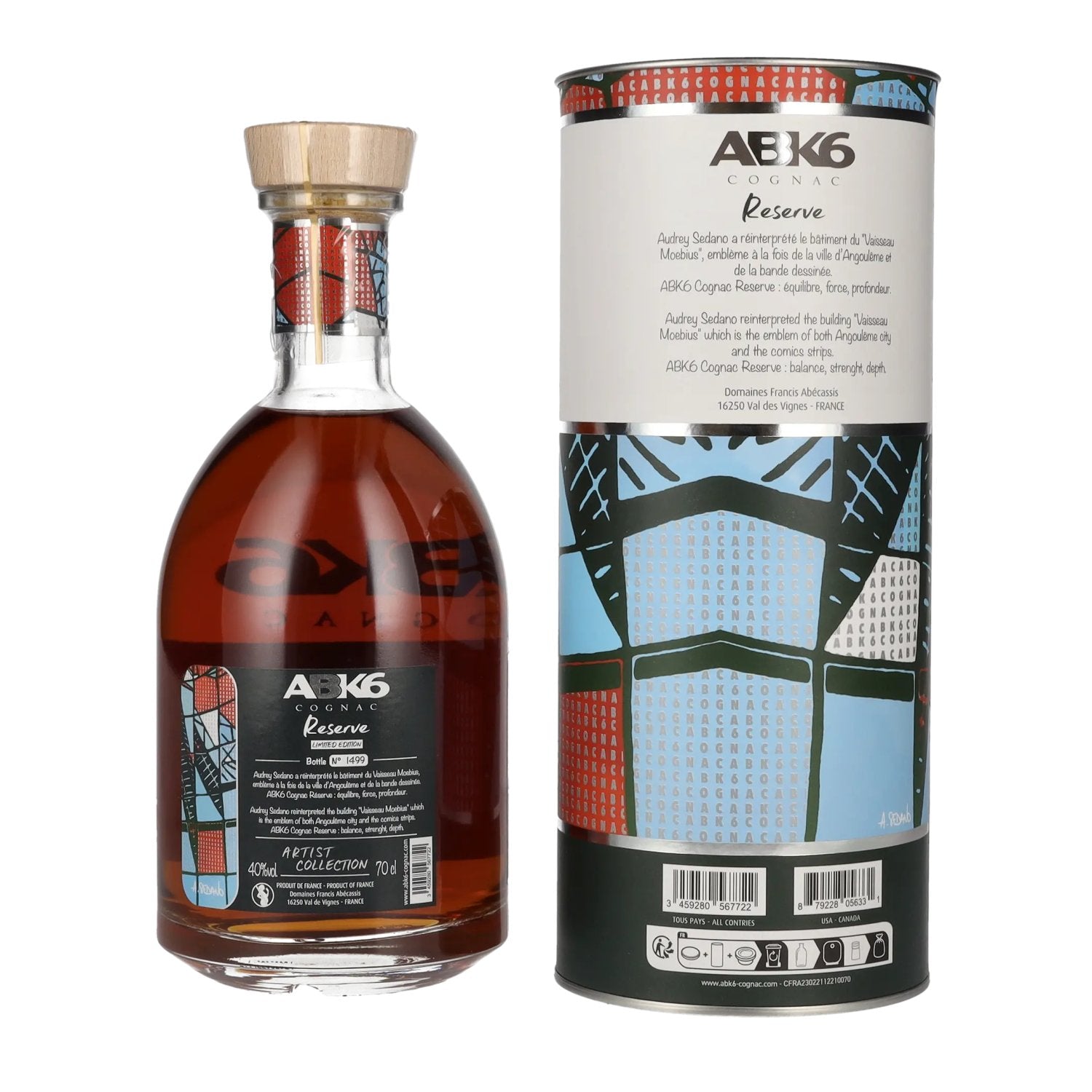 ABK6 Reserve Cognac Artist Collection N°4 Limited Edition 40% Vol. 0,7l in Geschenkbox