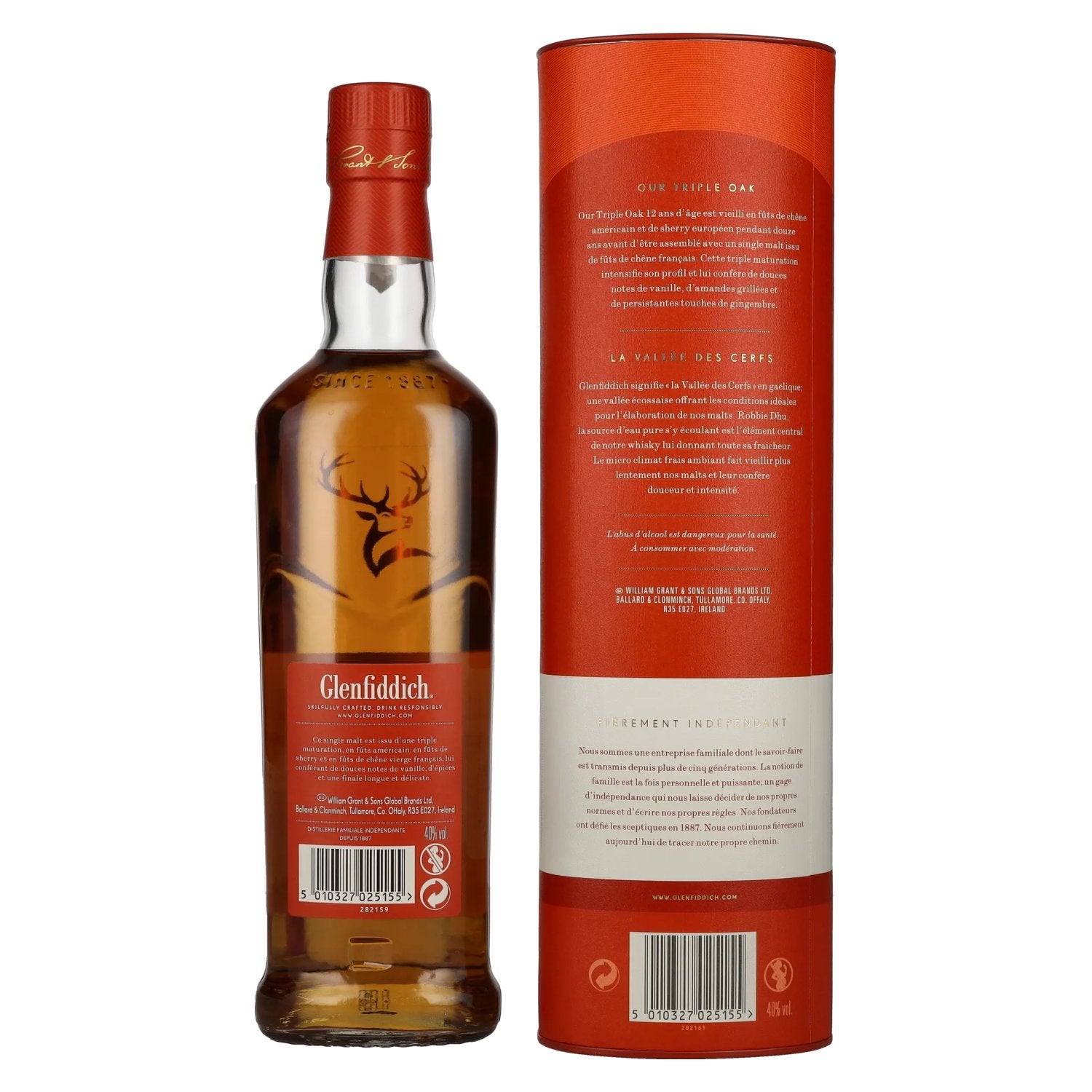 Glenfiddich 12 Years Old Triple Oak Single Malt 40% Vol. 0,7l in Geschenkbox