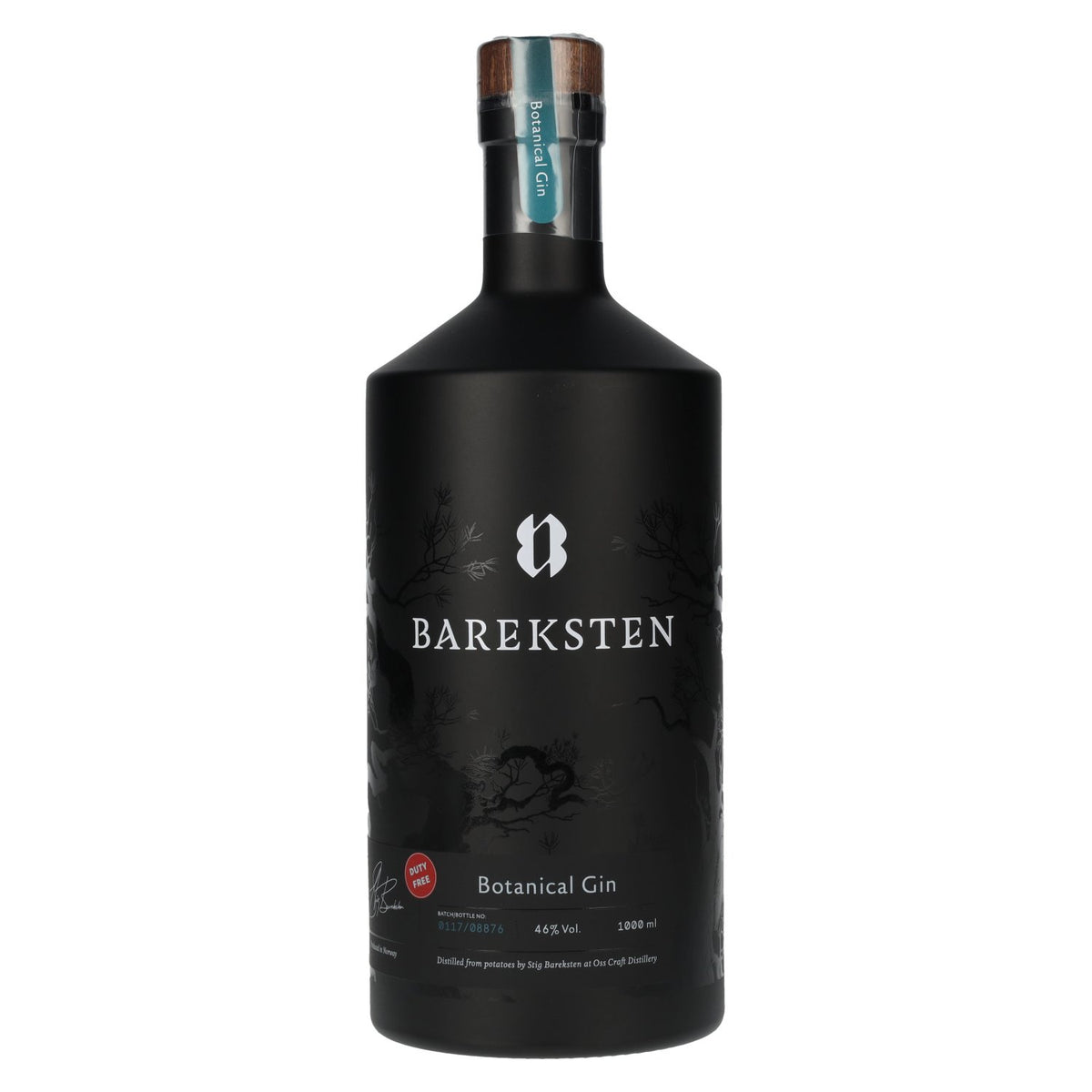 Gin botanique Bareksten 46 % vol. 1 l