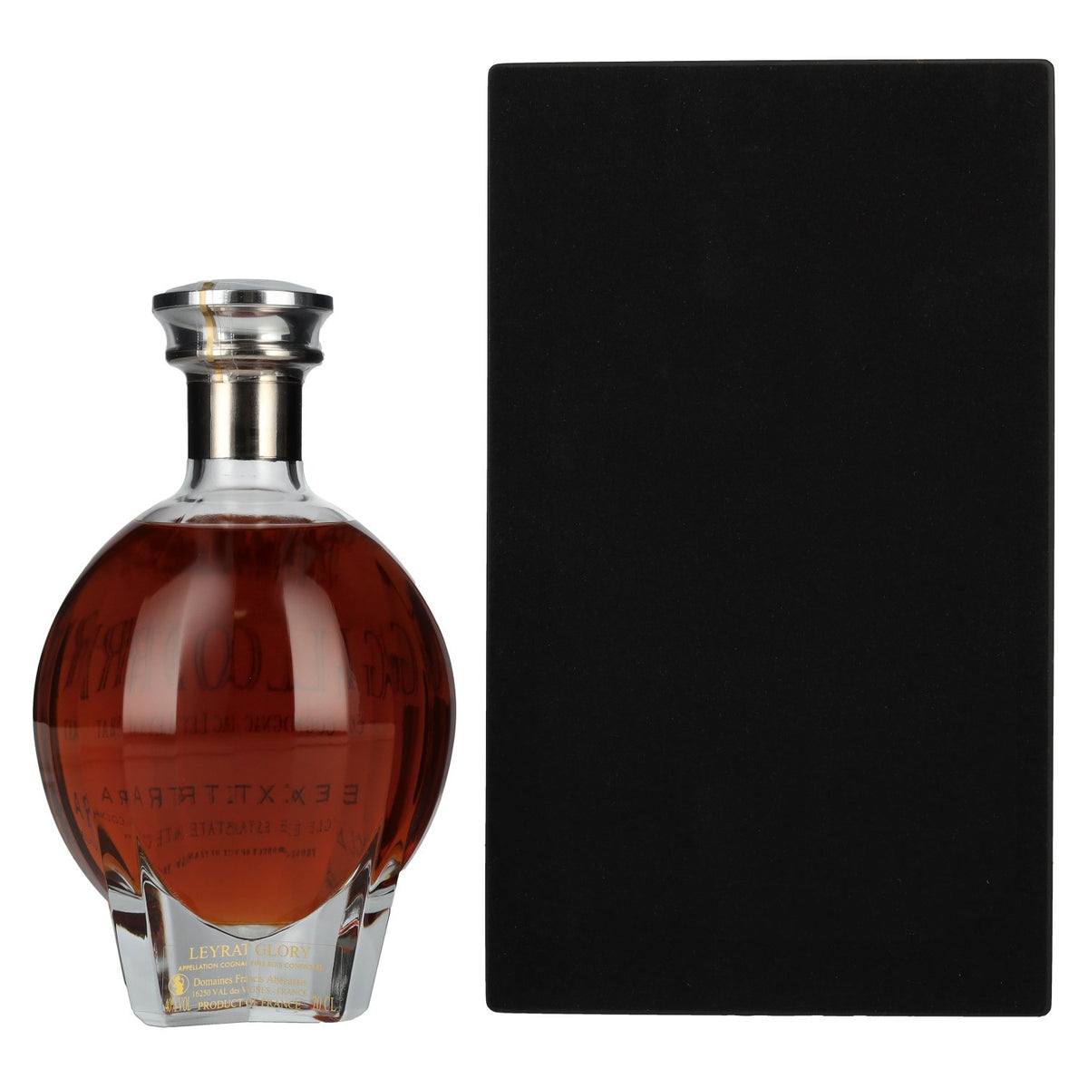 Cognac Leyrat EXTRA GLORY Single Estate Cognac 40% vol. 0.7 l in a wooden box