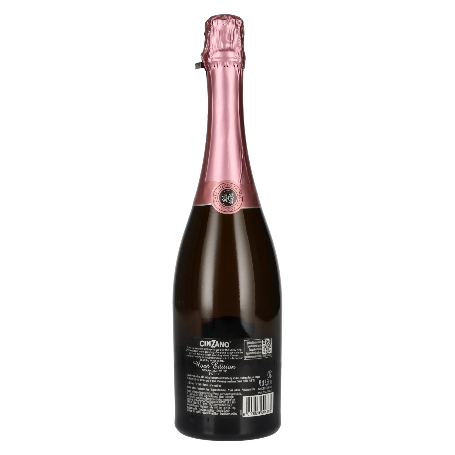 Bottega Cinzano 1757 Rosé Edition SWEET 9,5% Vol. 0,75l