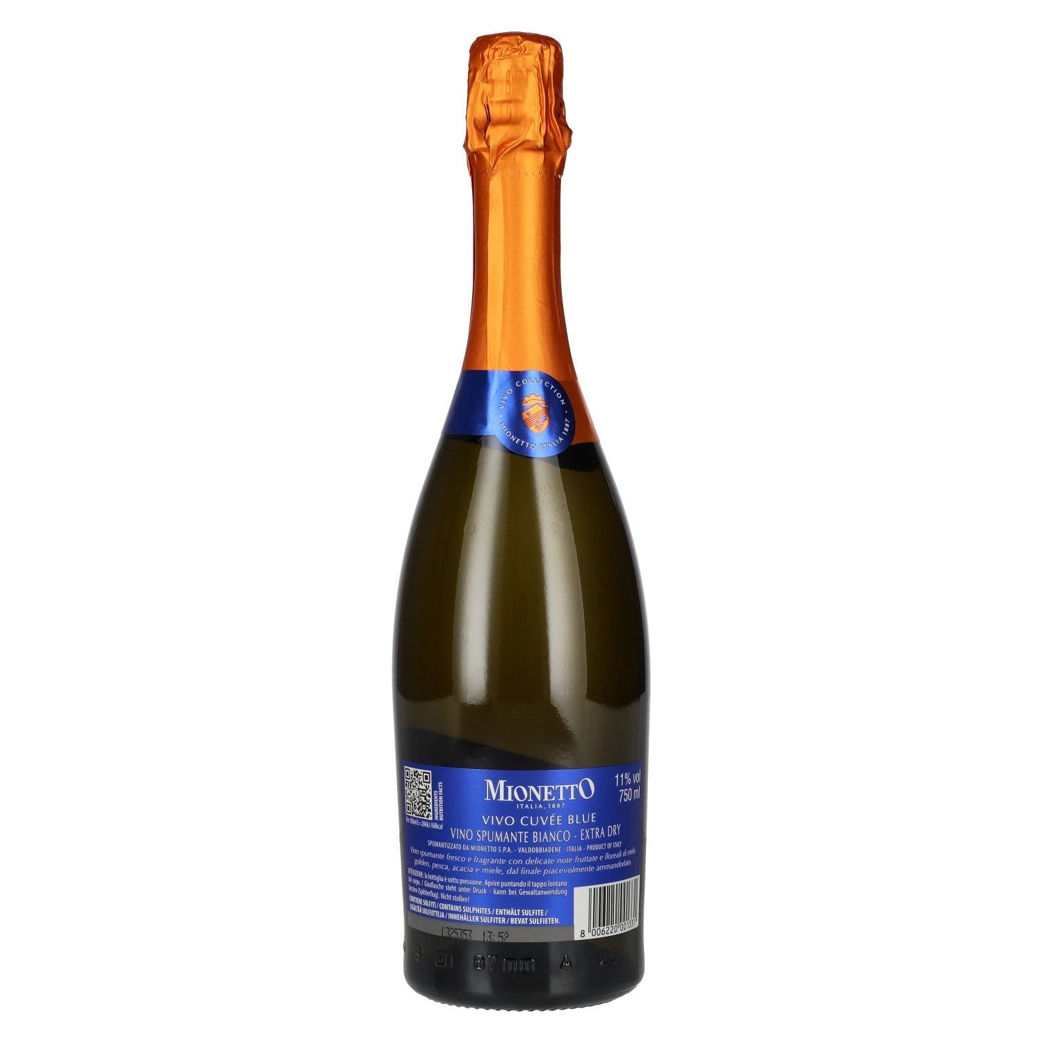 Mionetto Prosecco VIVO Cuvée Blue 11% Vol. 0,75l