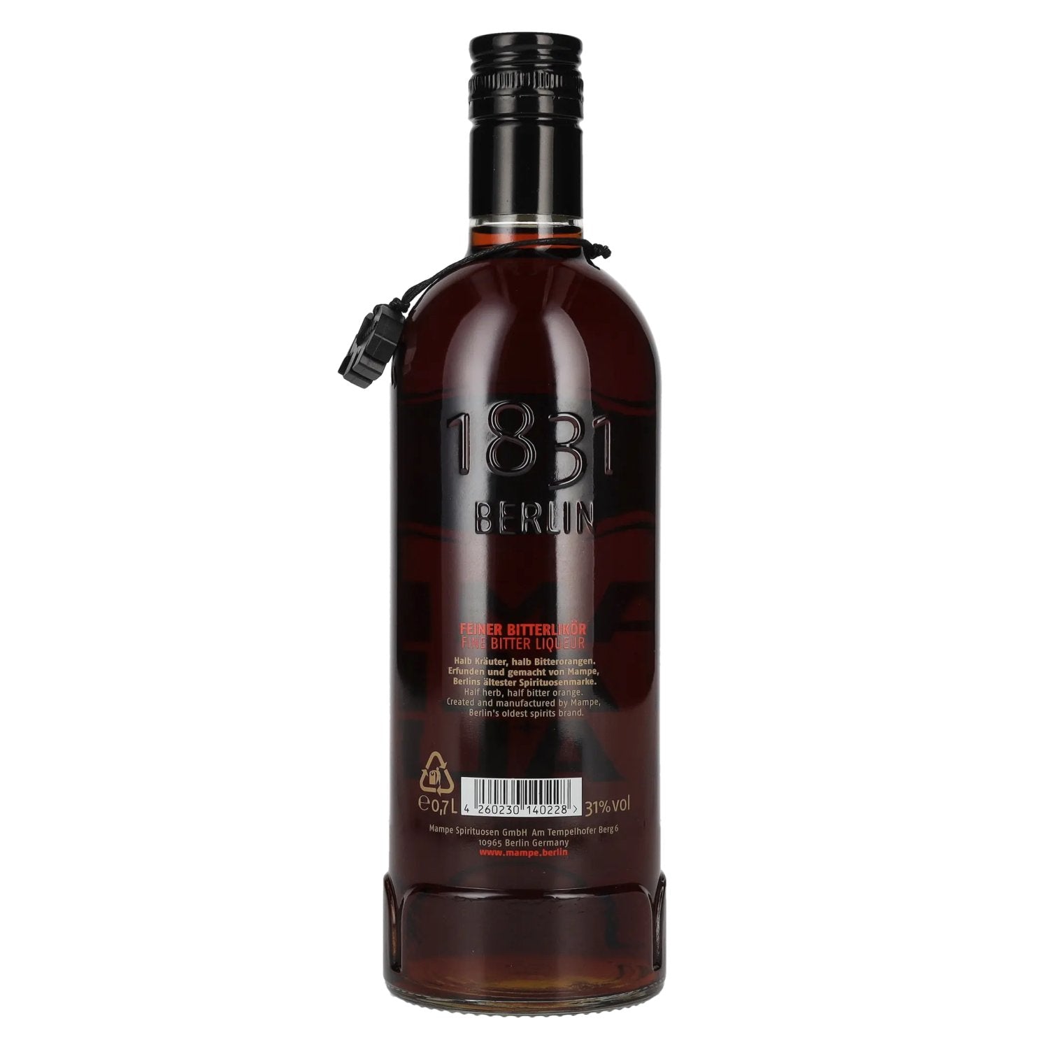 Mampe Half &amp; Half Bitter Likeur 31% Vol. 0,7l