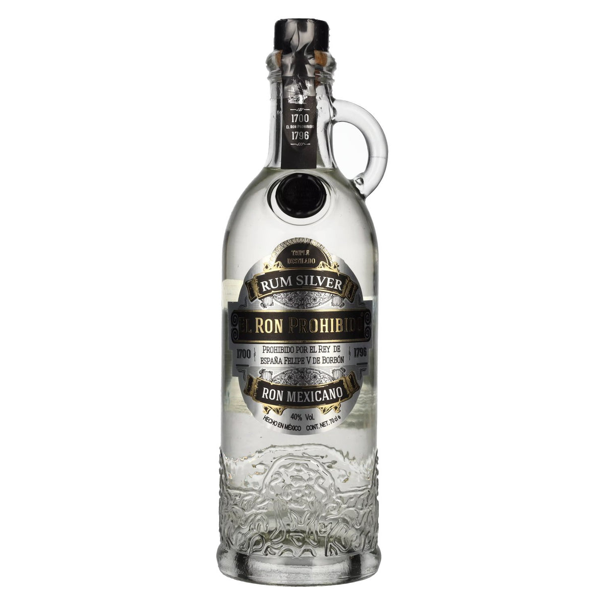 El Ron Prohibido Rum SILVER Ron Mexicano 40% ABV 0.7l