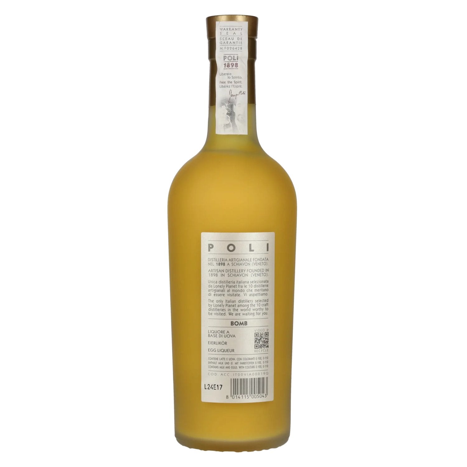 Poli BOMB egg liqueur 17% vol. 0.7l