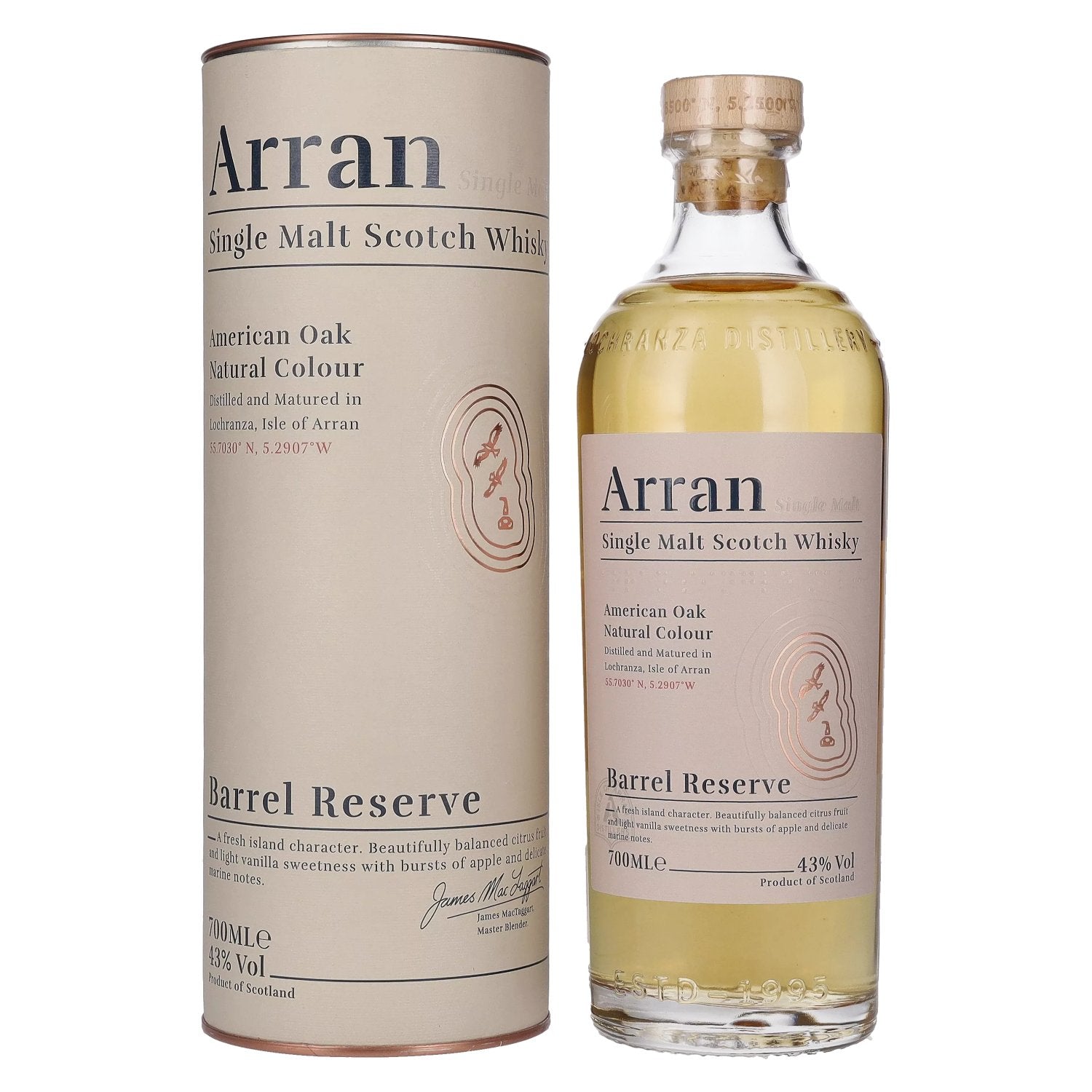 Arran Single Malt American Oak BARREL RESERVE 43% Vol. 0,7l in gift box