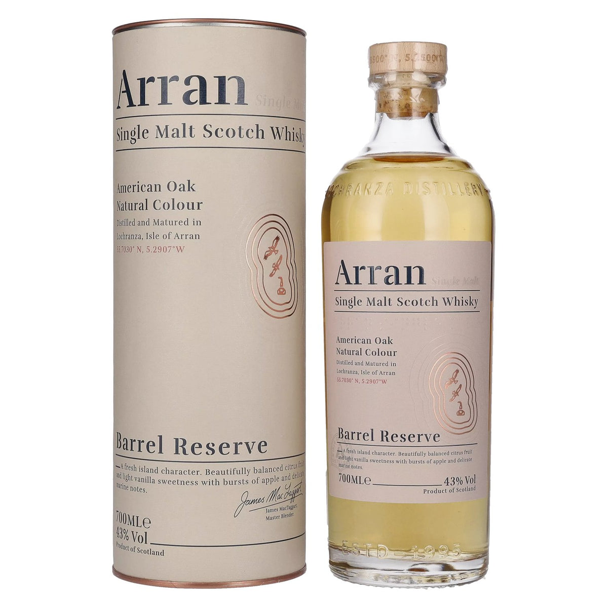 Arran Single Malt American Oak BARREL RESERVE 43% vol. 0,7 l in geschenkverpakking
