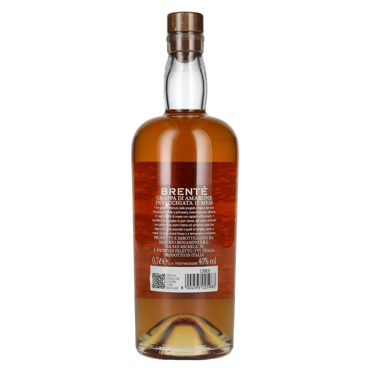 Beniamino Maschio AMARONE 12-Month Aged Grappa 40% vol. 0.7 l