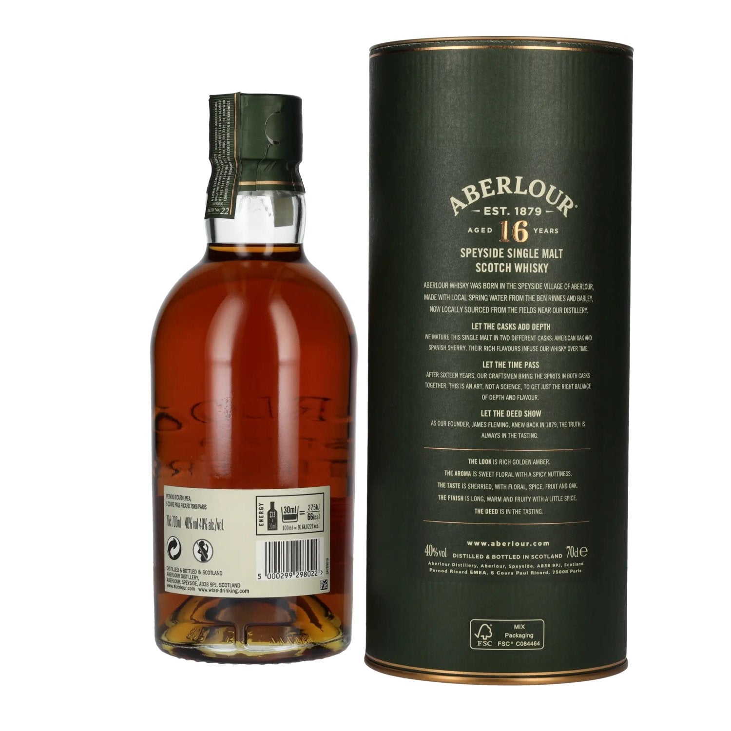 Aberlour 16 Years Old DOUBLE CASK MATURED 40% Vol. 0,7l in Geschenkbox