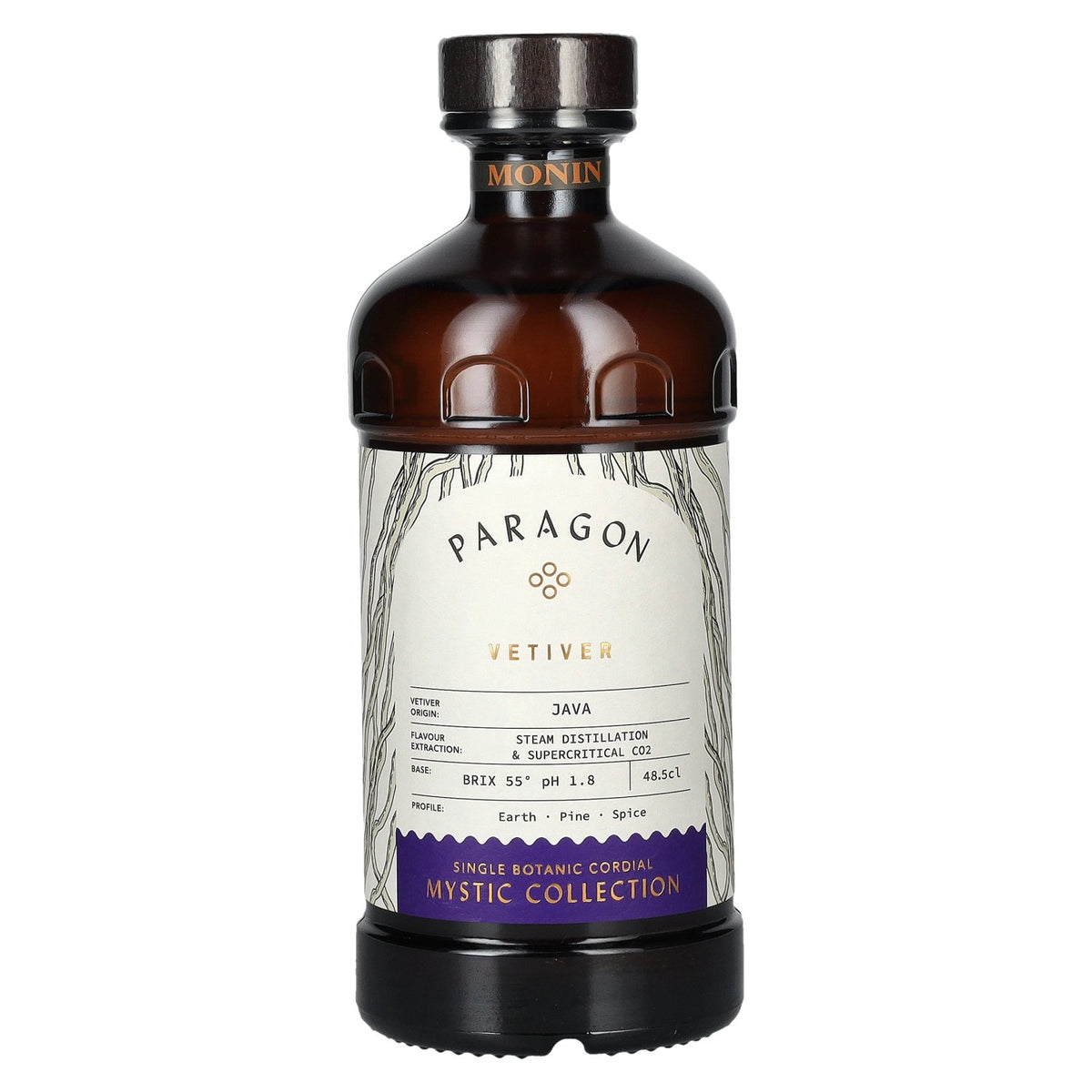 Monin Paragon VETIVER Botanic Cordial Collection Mystic 0,485 l