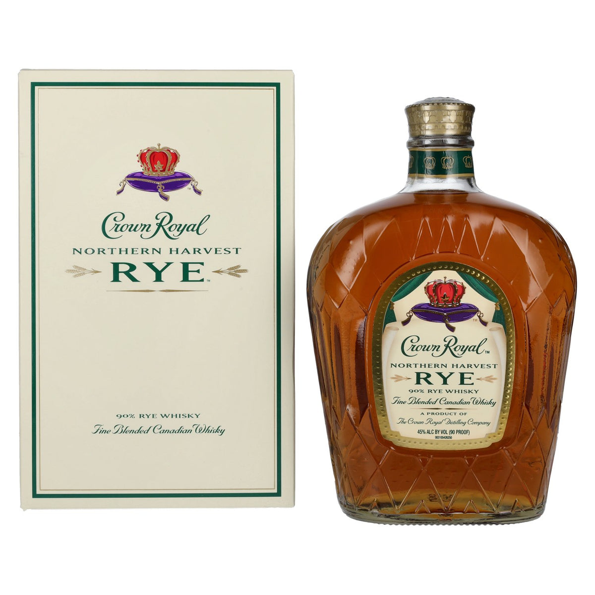 Crown Royal Northern Harvest Rye 45% ABV, 1 litre, in a gift box
