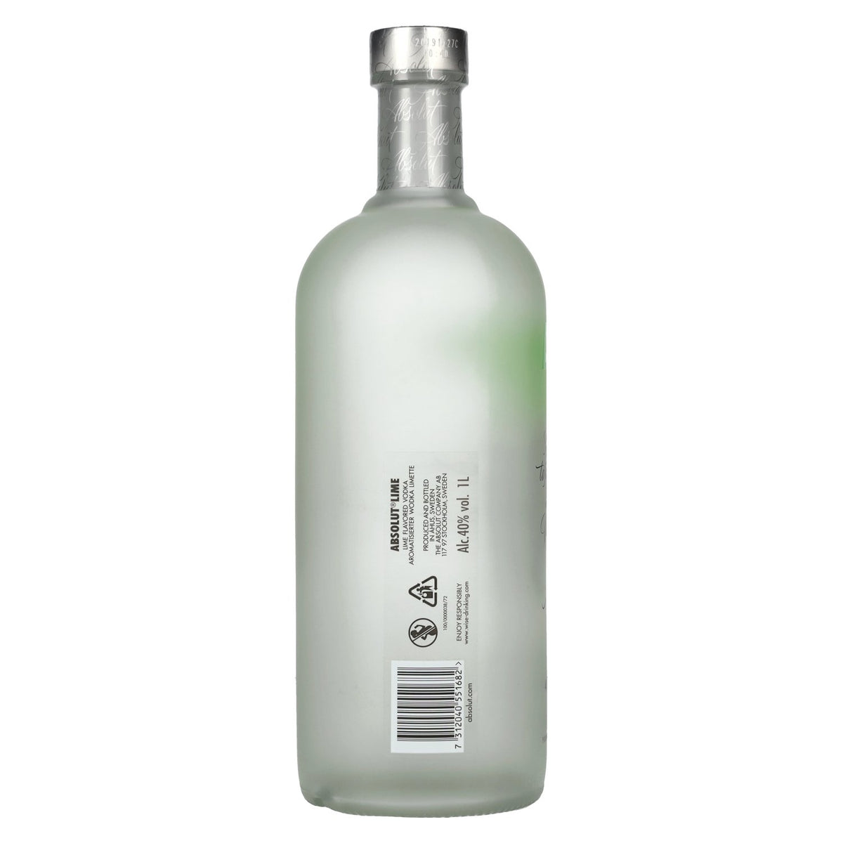 Absolut LIME Flavoured Vodka 40% ABV 1 litre