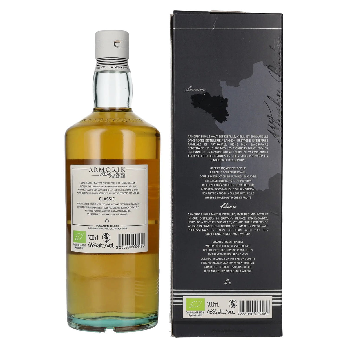 Armorik CLASSIC Whisky Breton Single Malt 46% vol. 0.7 l in a gift box