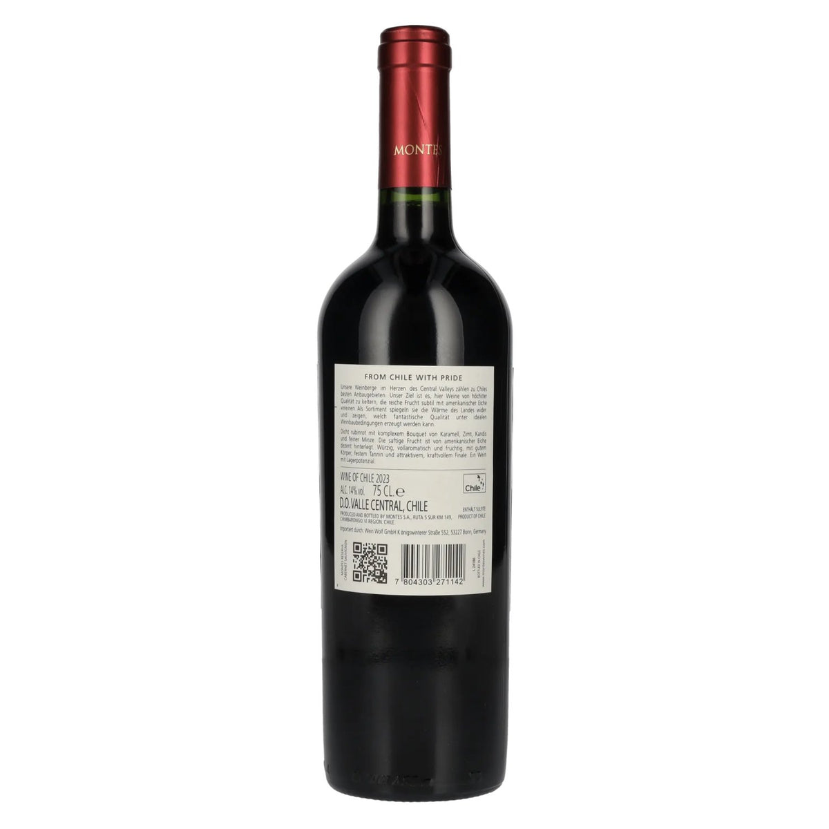 Montes CABERNET SAUVIGNON Reserva 2023 14% Vol. 0,75l