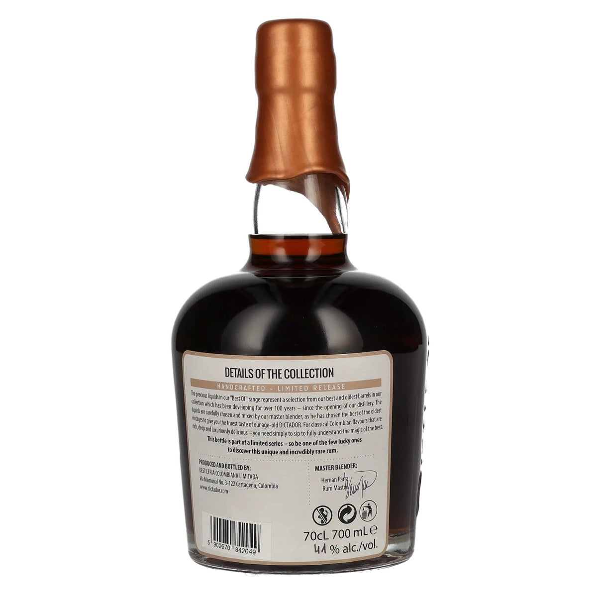 Dictador BEST OF 1980 ALTISIMO Colombian Rum Limited Release 41% ABV 0.7l