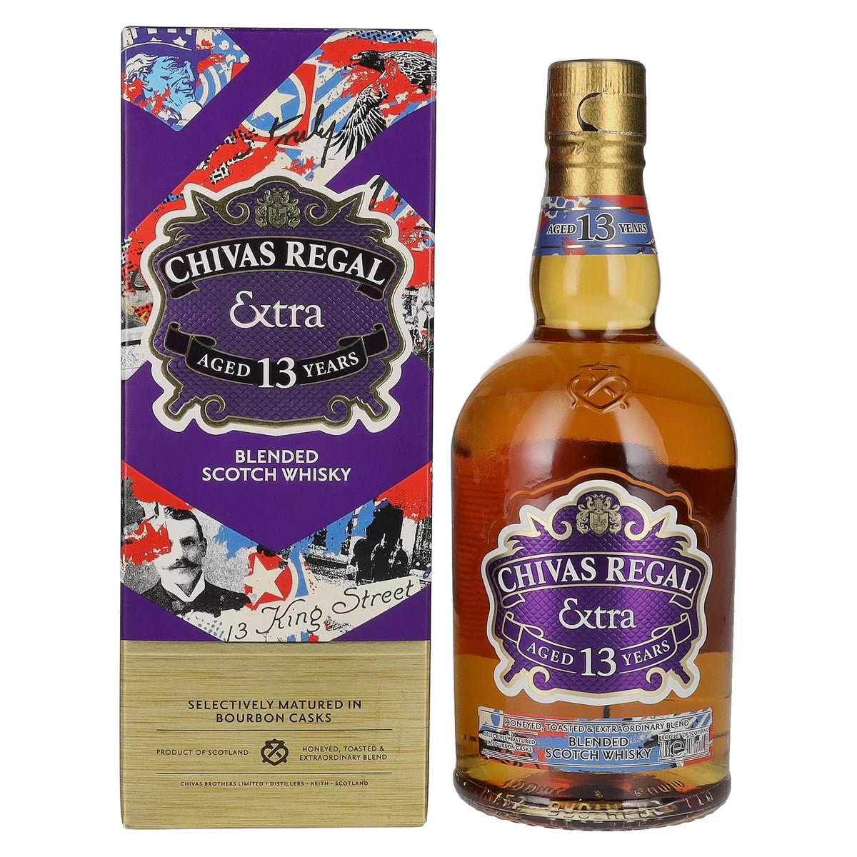 Chivas Regal EXTRA 13 Years Old BOURBON CASK Finish 40% vol. 0.7l in a gift box
