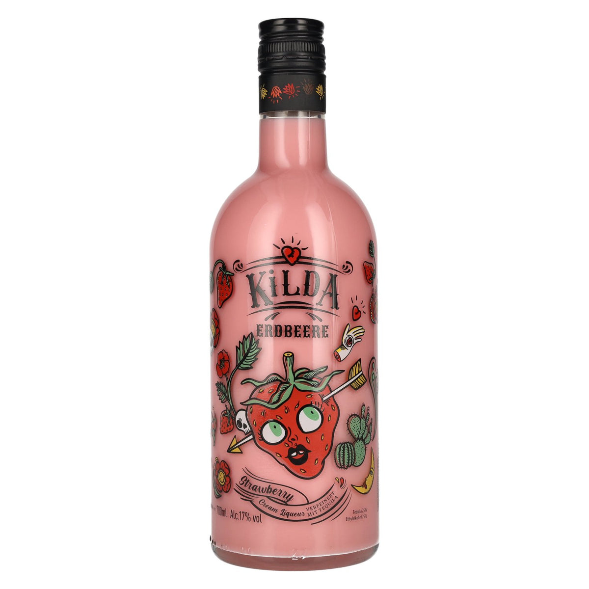 Liqueur à la crème et à la fraise Kilda, 17 % vol., 0,7 l