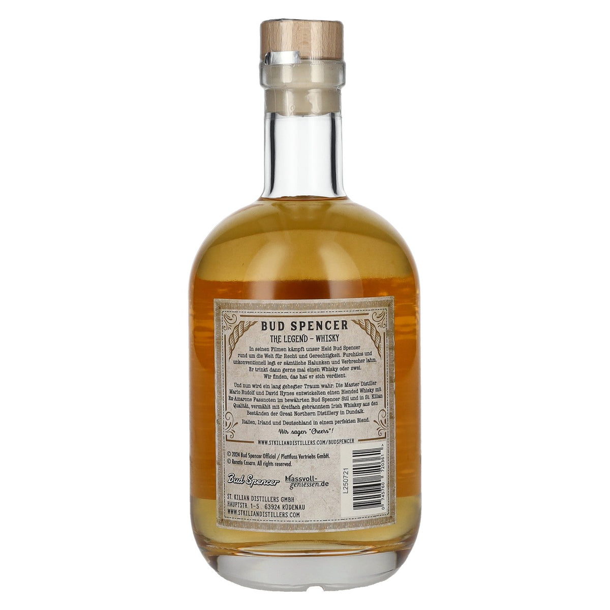 Bud Spencer THE LEGEND Whisky Mild 46% ABV 0.7l