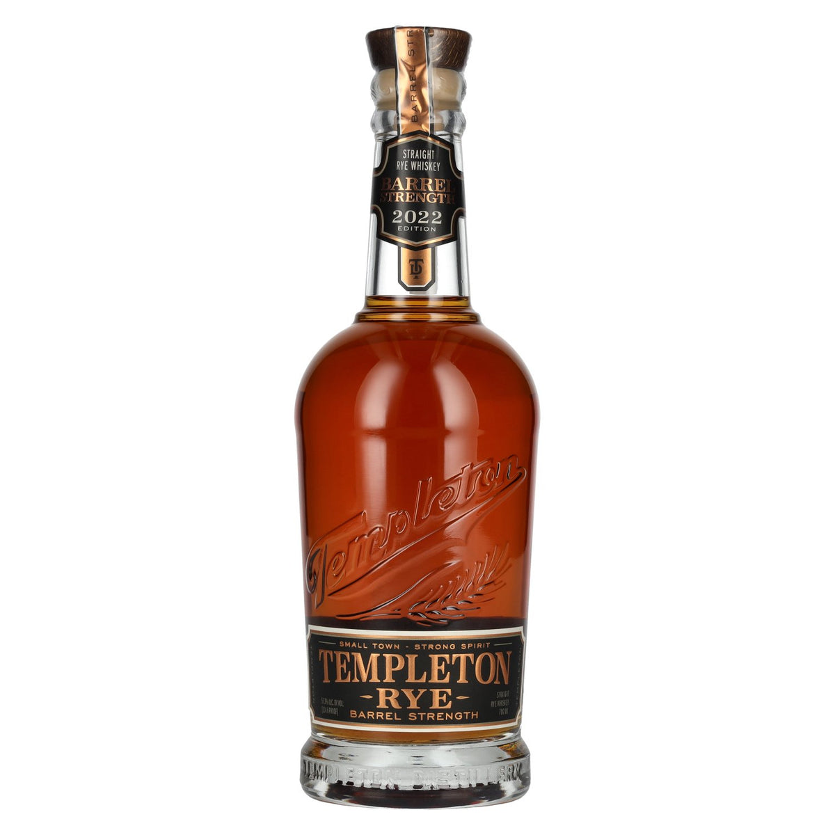 Templeton Rye Barrel Strength Straight Rye Whiskey 2022 57.3% vol. 0.7 l