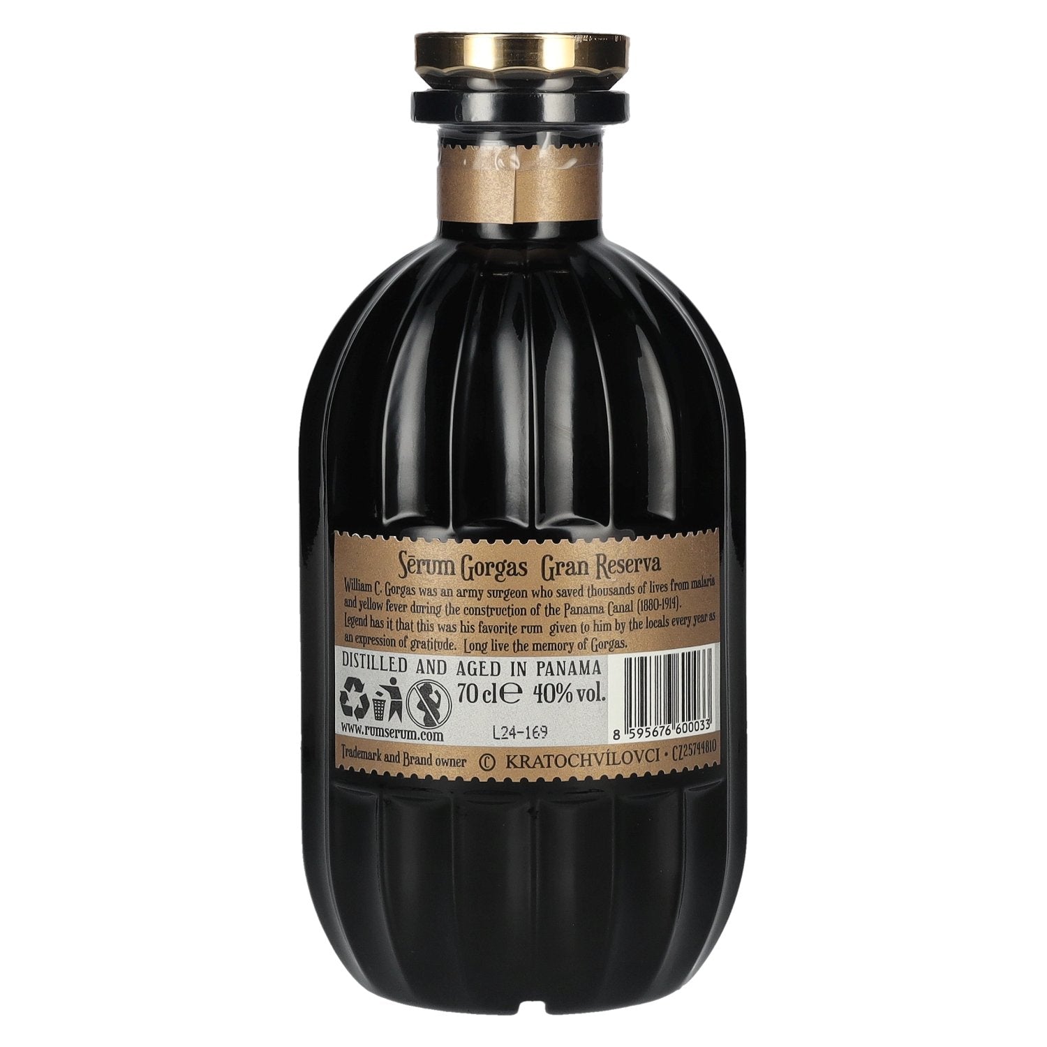 SeRum Gorgas Gran Reserva Ron de Panama 40% Vol. 0,7l