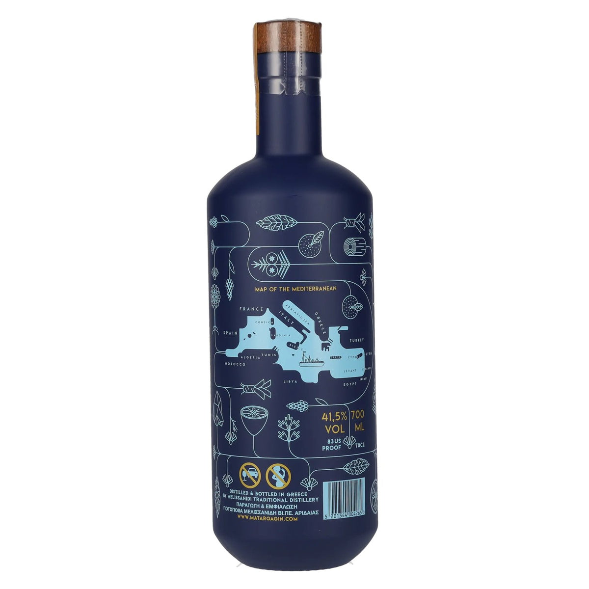 Mataroa Mediterranean Dry Gin 41,5 % vol., 0,7 l
