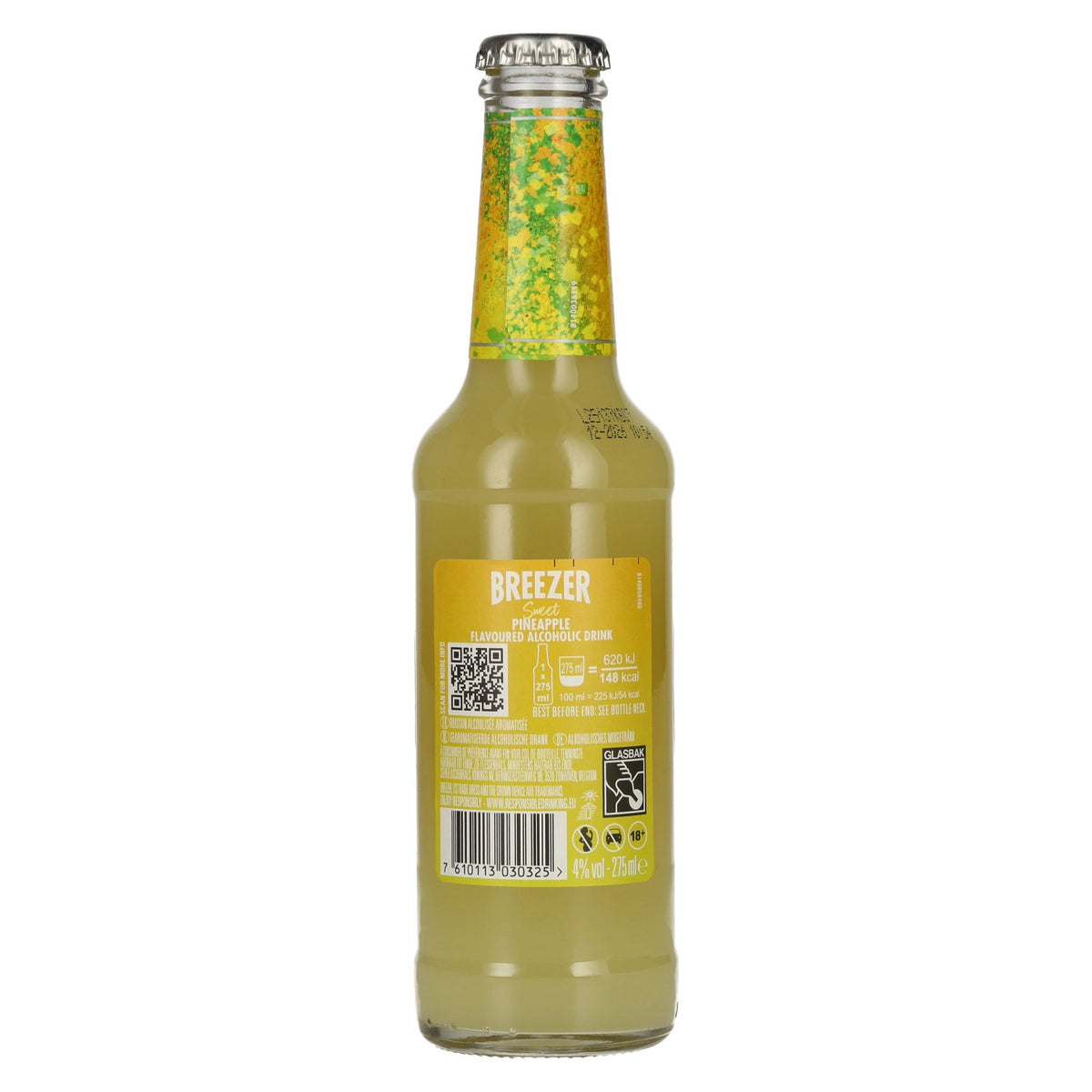 Bacardi Breezer Sweet Pineapple 4 % vol. 12 x 0,275 l