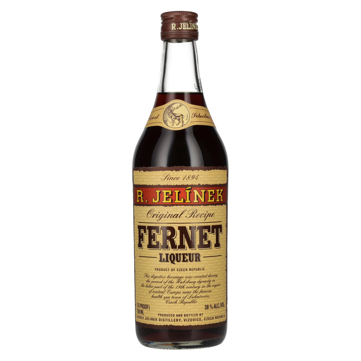 R. Jelínek Liqueur Fernet 38 % vol. 0,7 l