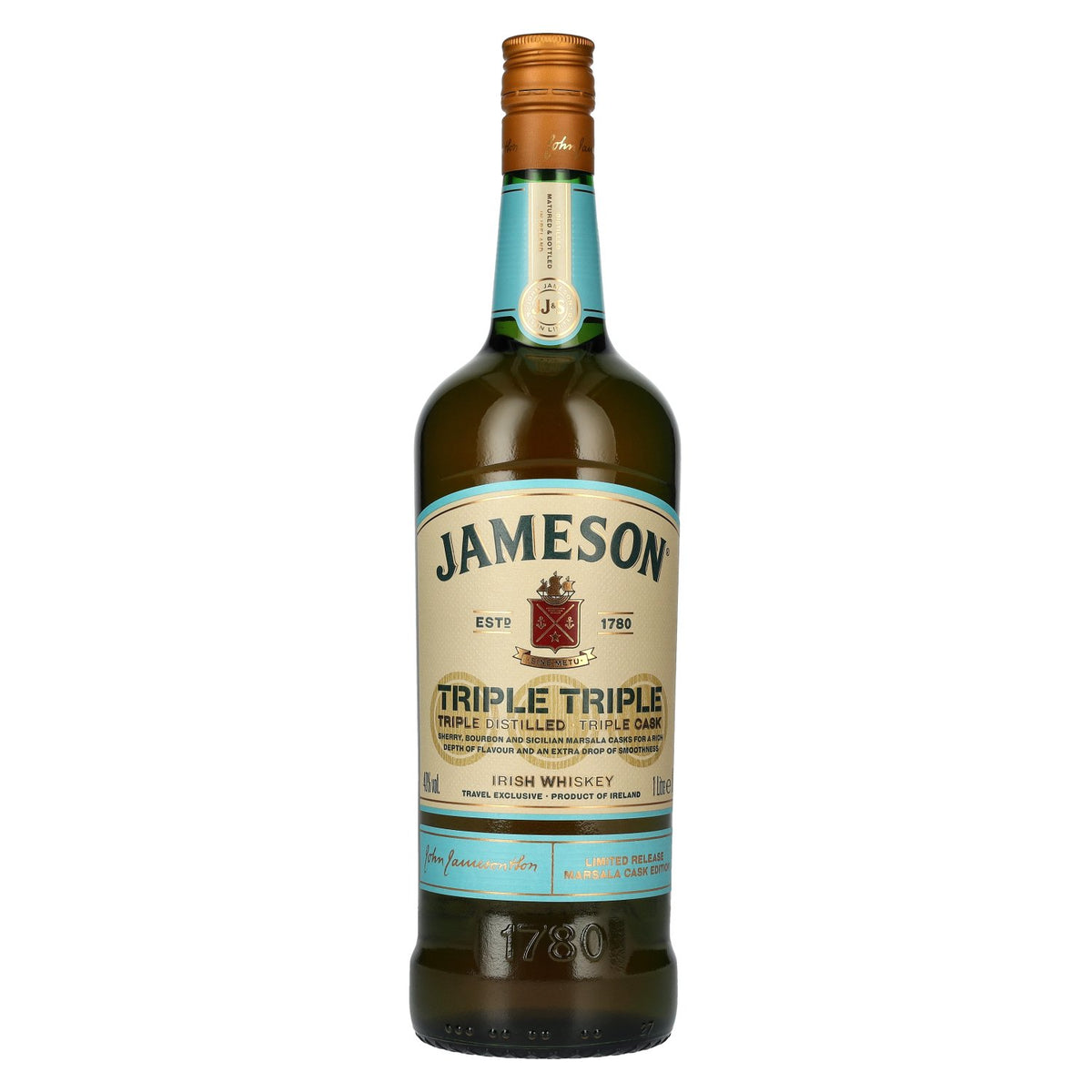 Jameson TRIPLE TRIPLE Marsala Cask Irish Whiskey Édition limitée 40 % vol. 1 l